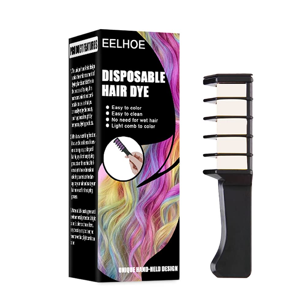 VOUNEDA 8 Colors Hair Chalk Comb - Temporary Washable Hair Dye for DIY Styling, Instant Hair Color Highlights & Streaks (Perfect for Parties, Halloween, Cosplay & Festivals)