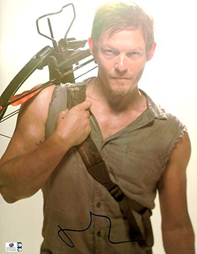 Norman Reedus Autographed 11x14 Photo - The Walking Dead Daryl Dixon Signed Memorabilia - Perfect for Collectors, Fans & Home Decor