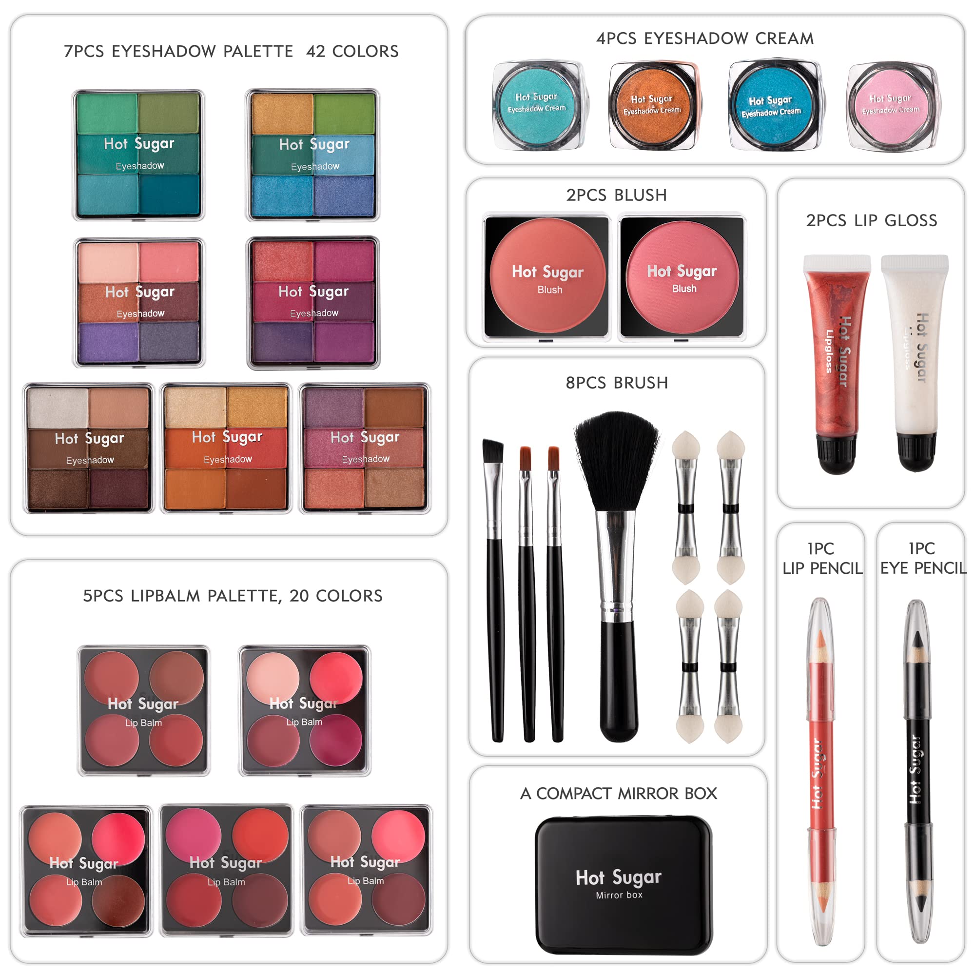 Teen Girls Makeup Kit - Eyeshadow, Lip Gloss & Blush Set for Beginners | Party & School Looks