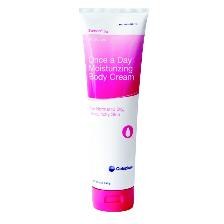 Coloplast Sween 24 Moisturizing Cream - 9 oz (255g) for Dry Skin Relief | Fragrance-Free & Hypoallergenic | Ideal for Daily Skin Care & Post-Procedure Healing