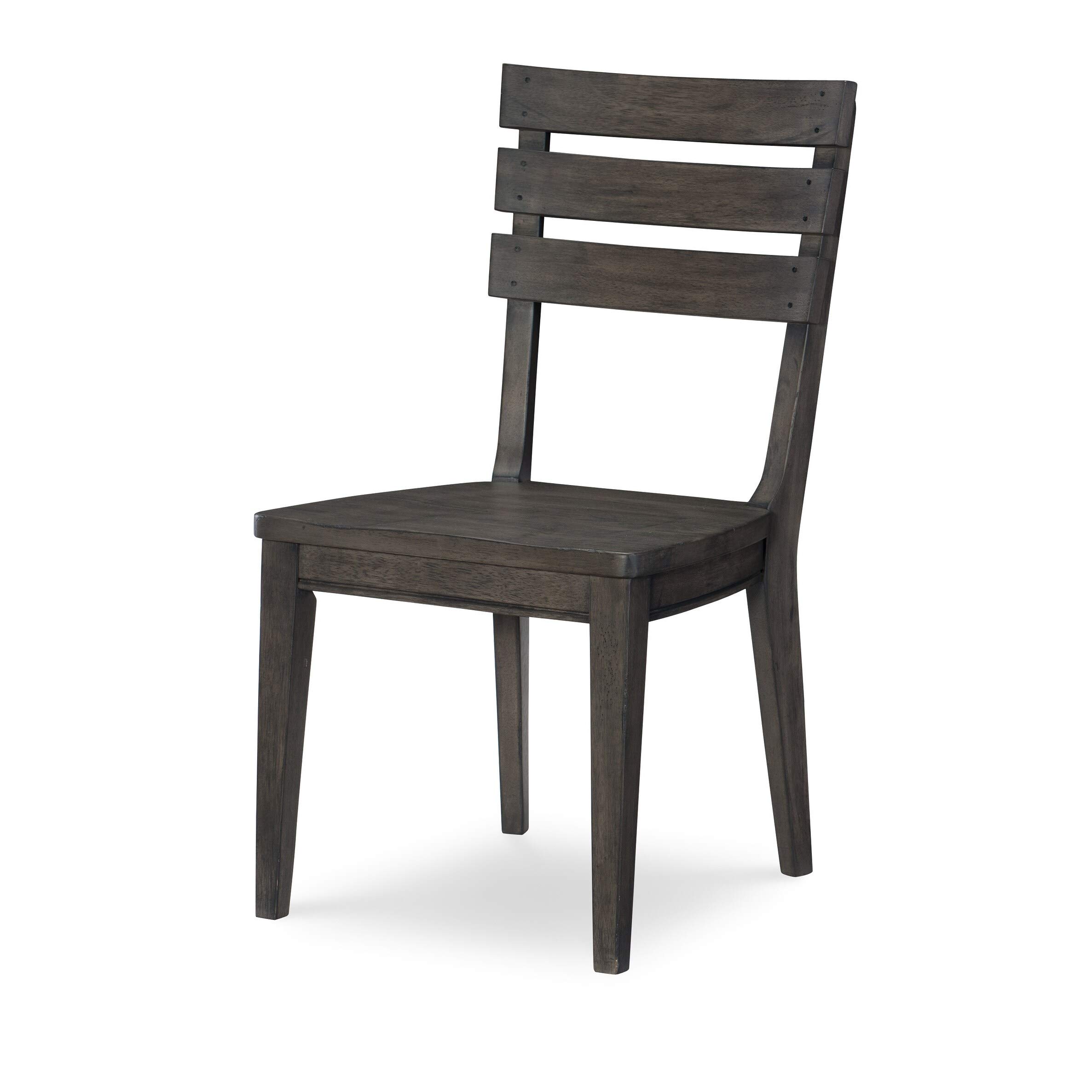 Rustic Bunkhouse Desk Chair - Aged Barnwood Finish, Brown Weathered Wood, Traditional Style | Perfect for Home Office, Study Room & Farmhouse Decor