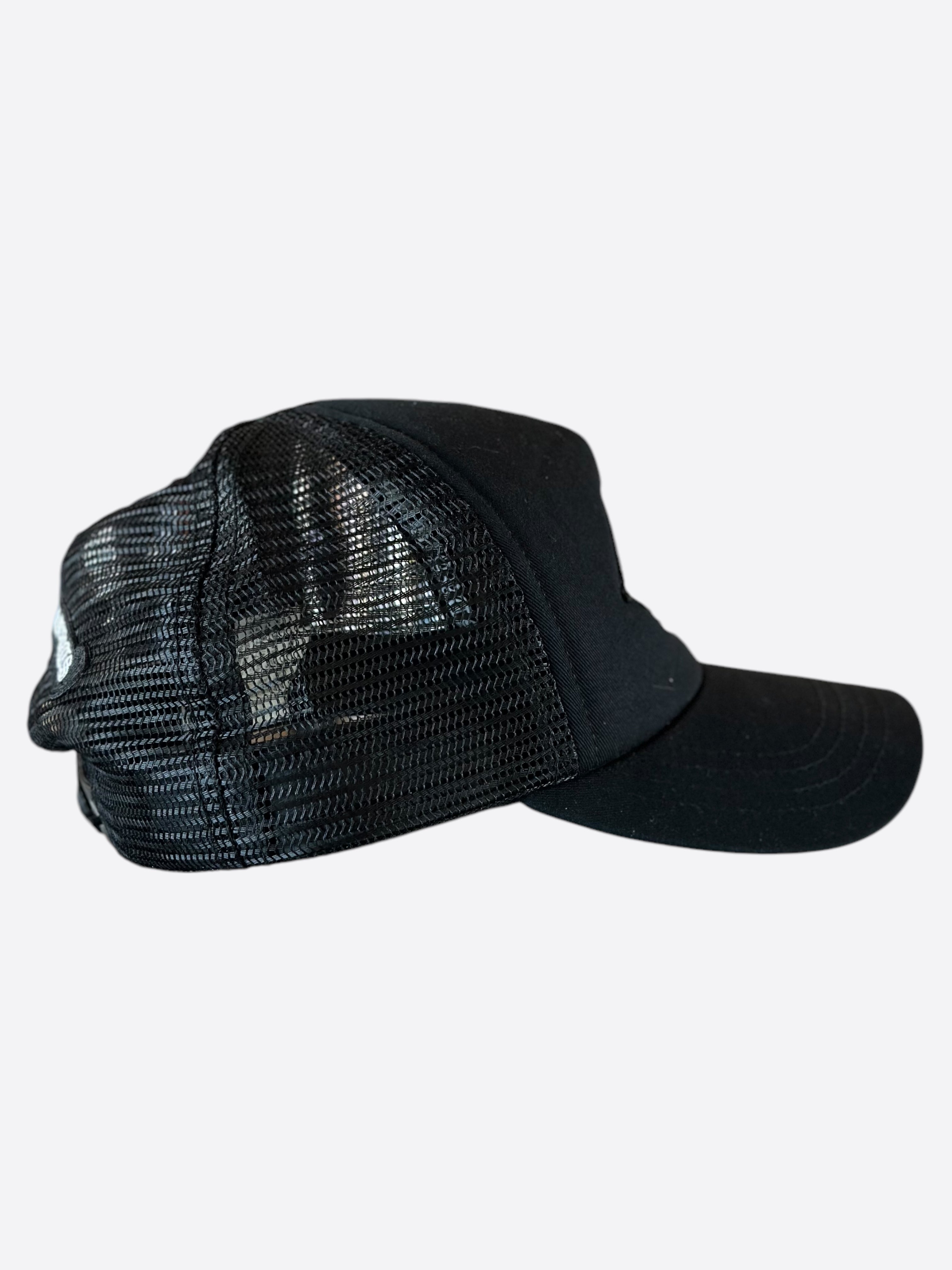 Chrome Hearts Matty Boy Black Cheetah Chomper Trucker Hat - Stylish Unisex Baseball Cap for Streetwear & Fashion Enthusiasts