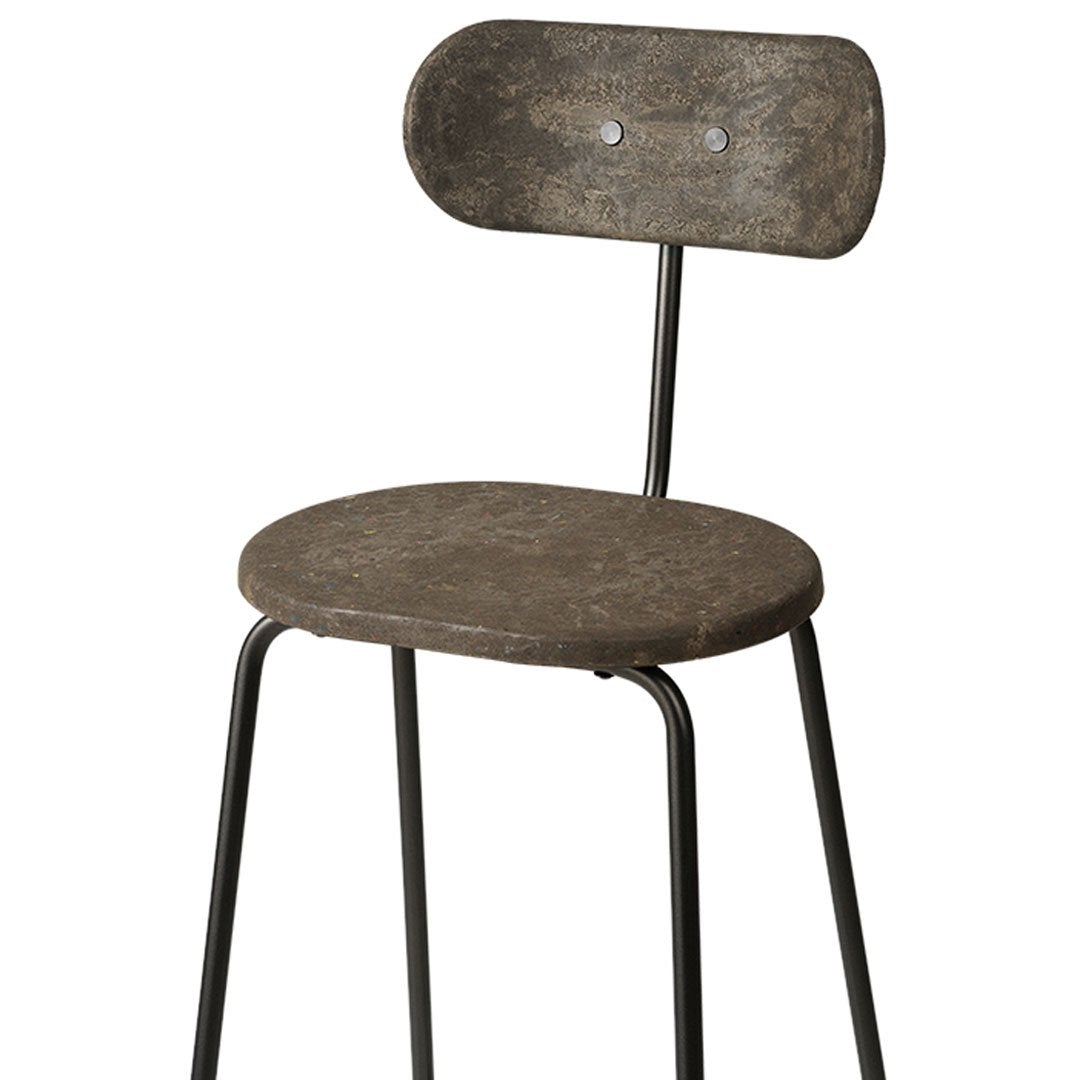 Comfortable Earth Bar Stool with Backrest - Adjustable Height Wooden Counter Stool for Kitchen Island, Breakfast Bar & Home Decor