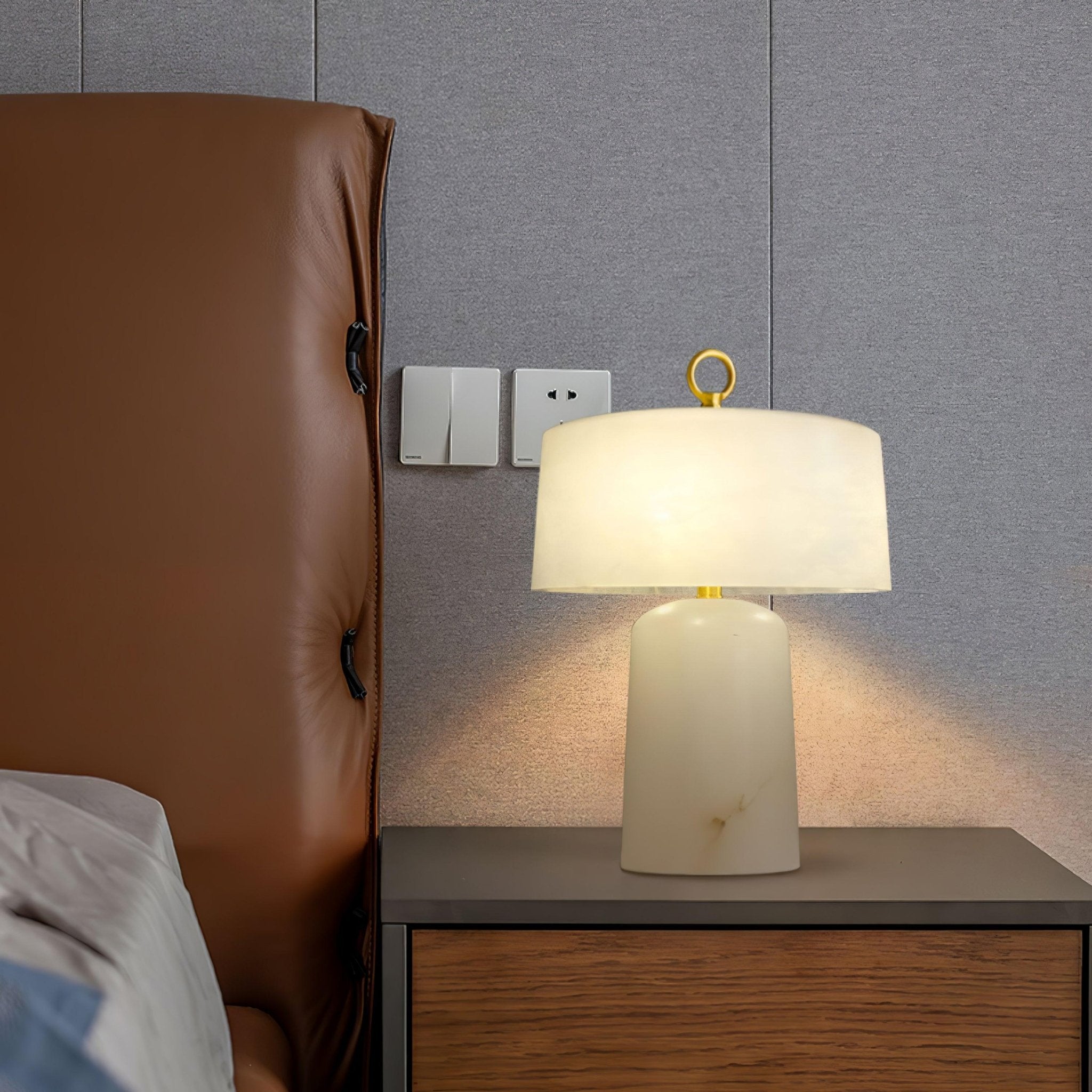 Aogashima Modern LED Table Lamp - Adjustable Brightness, USB Charging, Night Light for Bedroom, Office & Living Room - Perfect for Reading, Working & Relaxing
