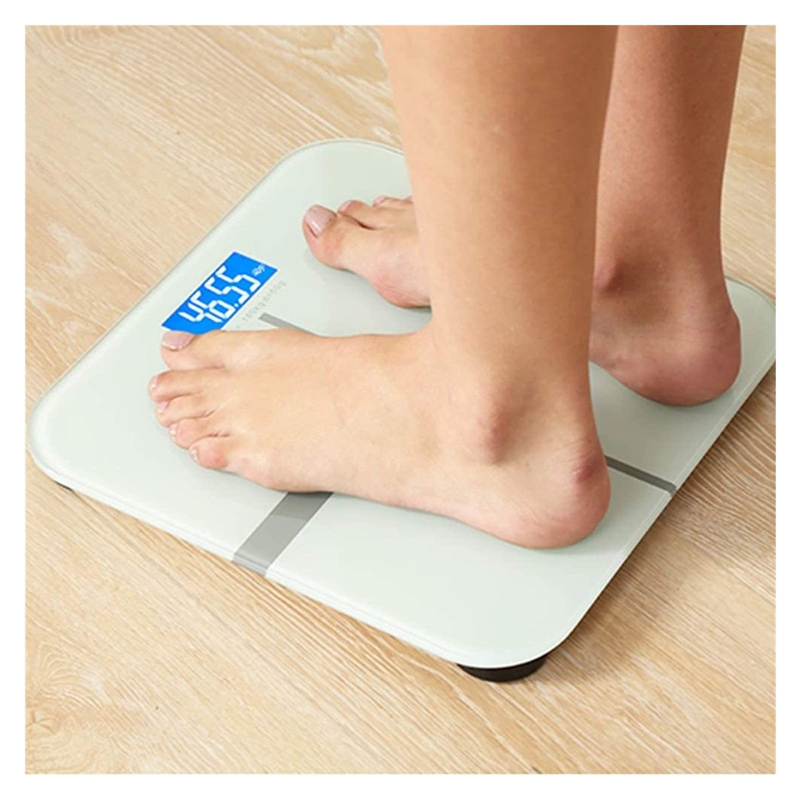 HHWKSJ 550lb High Capacity Digital Bathroom Scale - Wide Platform for Accurate Weight Measurement | Perfect for Home, Gym & Health Tracking