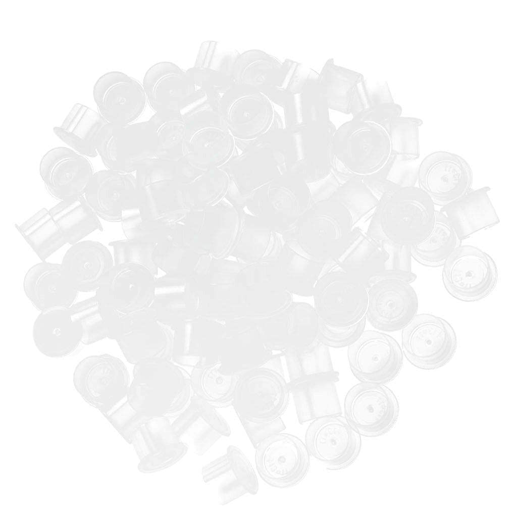Ubersweet® 500-Pack Tattoo Machine Ink Cups & Cap Holder - Professional Tattoo Artist Supplies for Safe & Hygienic Tattooing