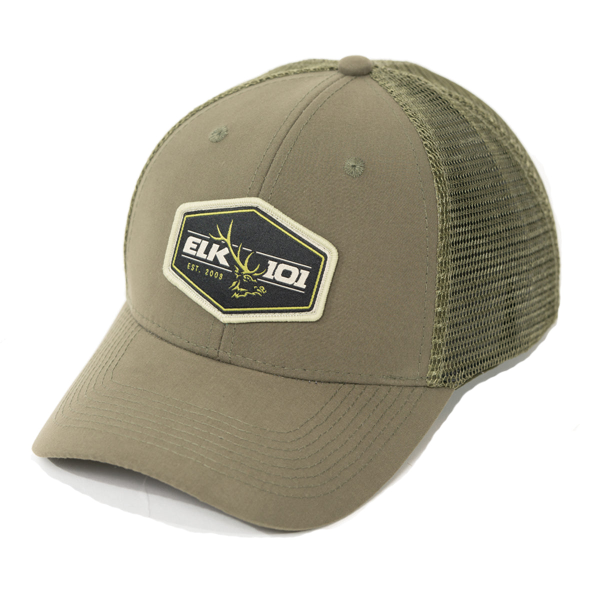 Elk101 Green Mist Trucker Hat for Men & Women - Adjustable Snapback Cap for Outdoor, Hiking, and Casual Wear - Trendy Fashion Accessory