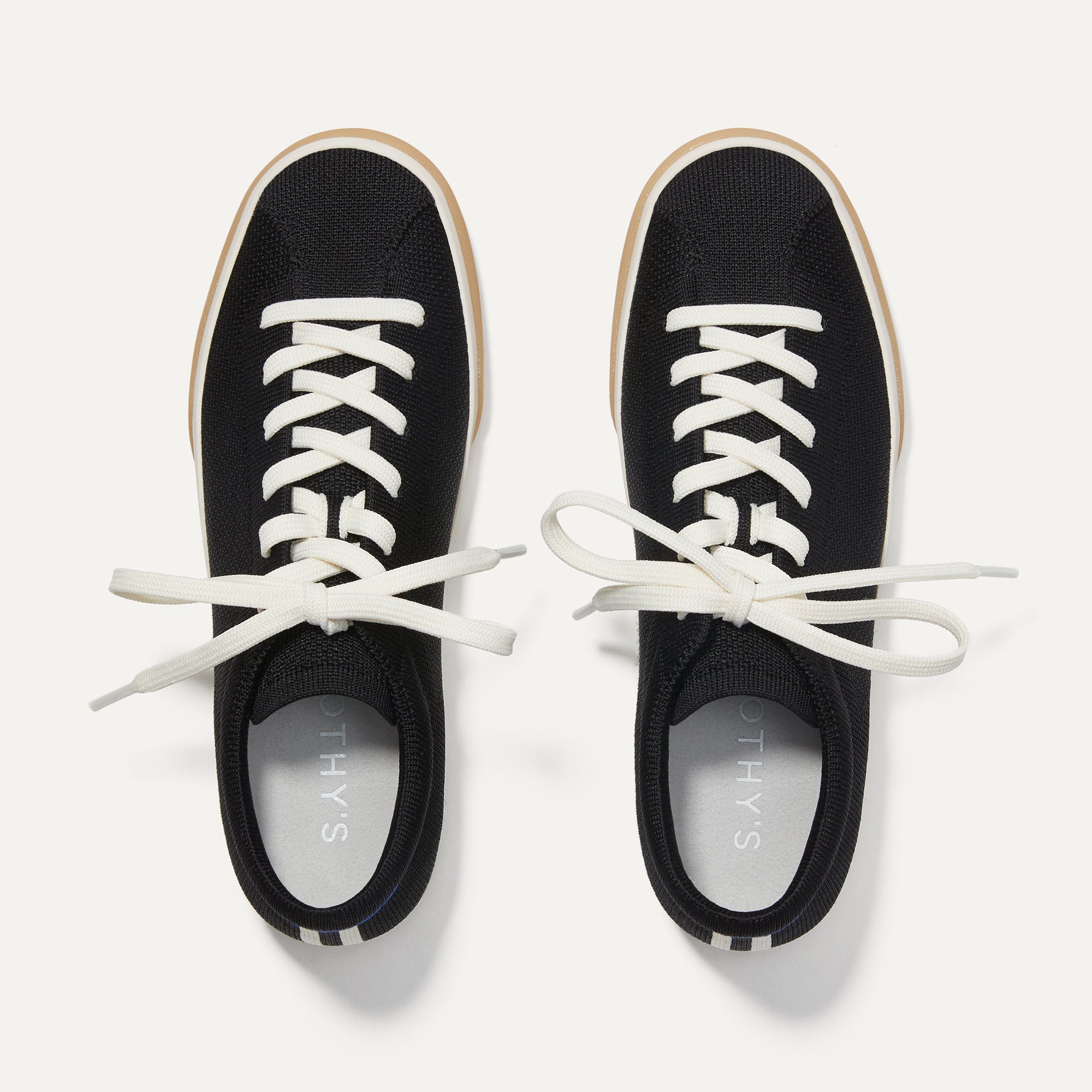 Black Lace Up Sneakers for Women - Stylish & Comfortable Walking Shoes for Running, Gym, Workout & Casual Wear
