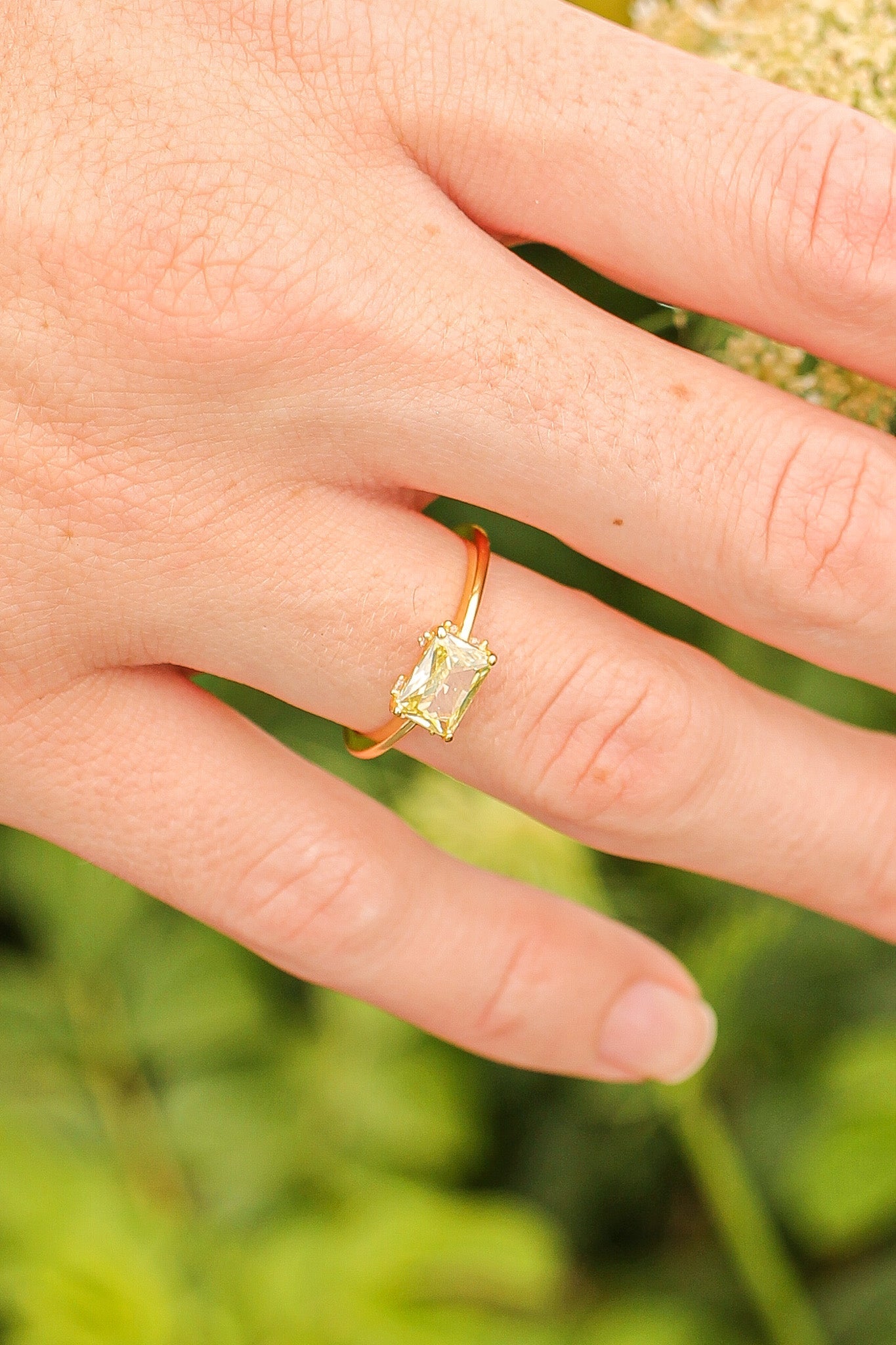 Citrine Cindy Ring - Elegant Gemstone Jewelry for Women | Perfect for Weddings, Parties & Everyday Wear