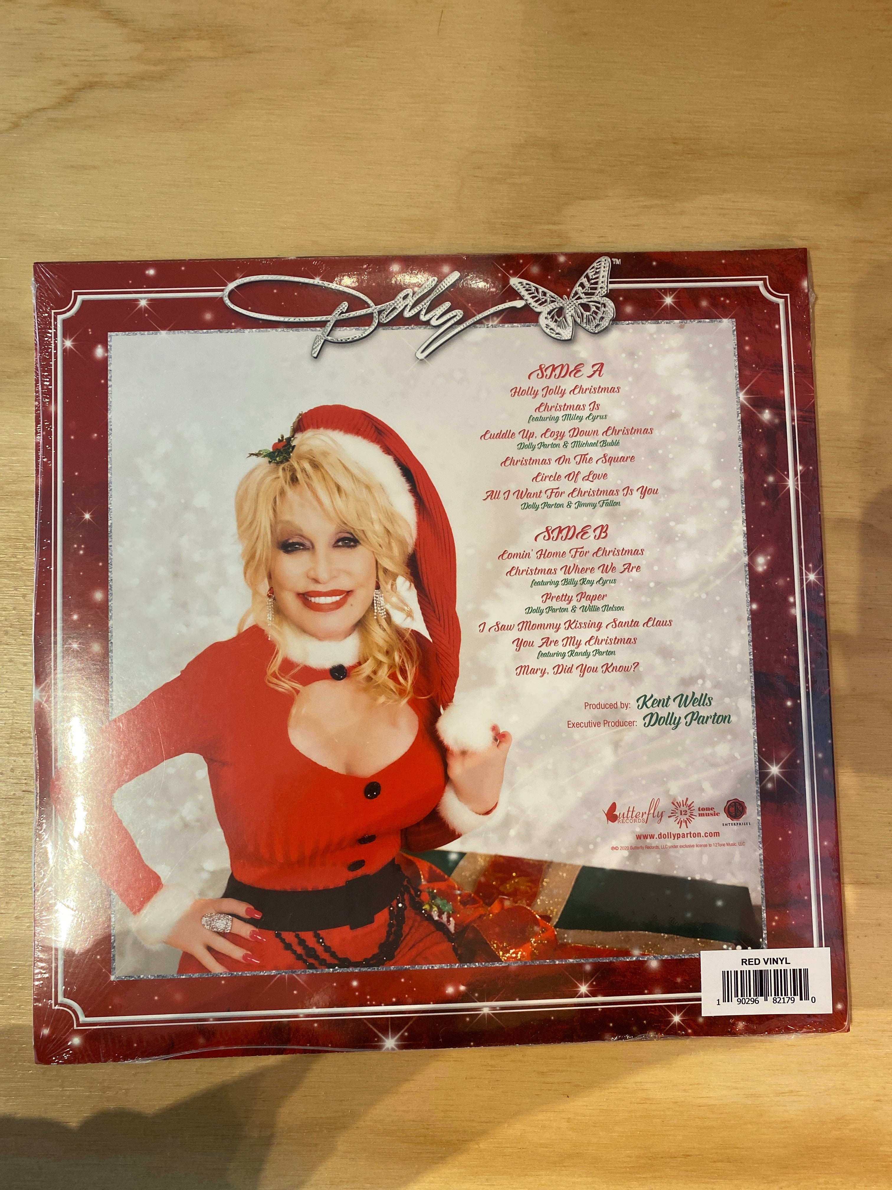 Dolly Parton - A Holly Dolly Christmas Vinyl LP Record | Holiday Music Gift for Christmas Decor & Family Gatherings