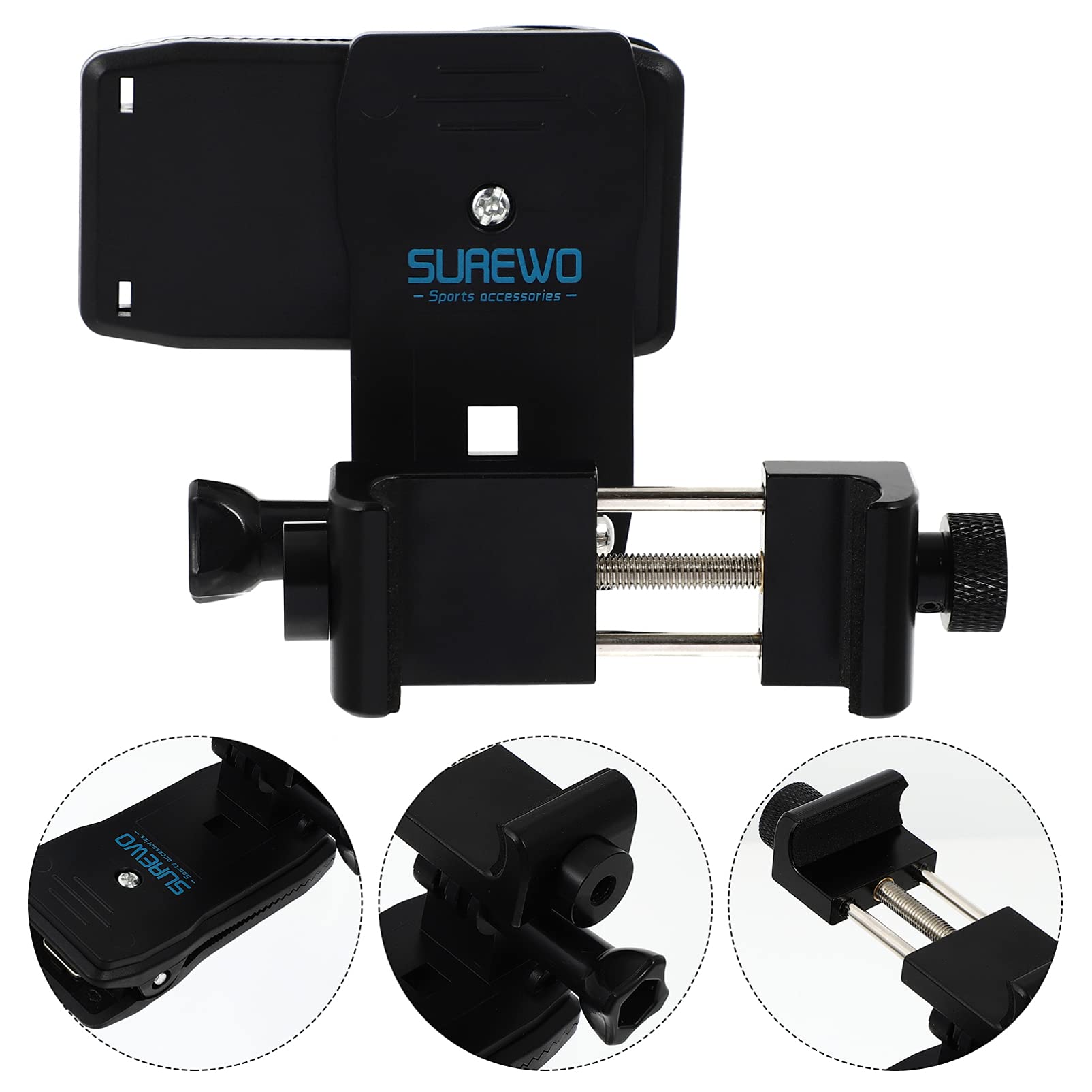 UKCOCO Backpack Phone Clip - Anti-Slide Mount for Travel & Hiking