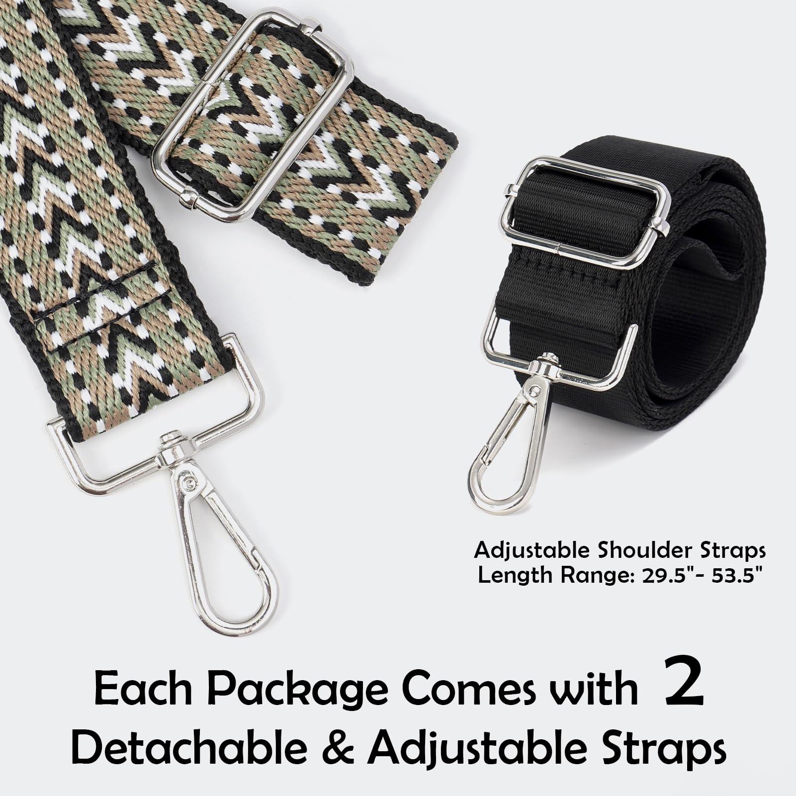 Clear Crossbody Bags for Women with 2 Extra-Long Straps & 4 Pockets - Perfect for Concerts, Festivals, Travel & Everyday Use
