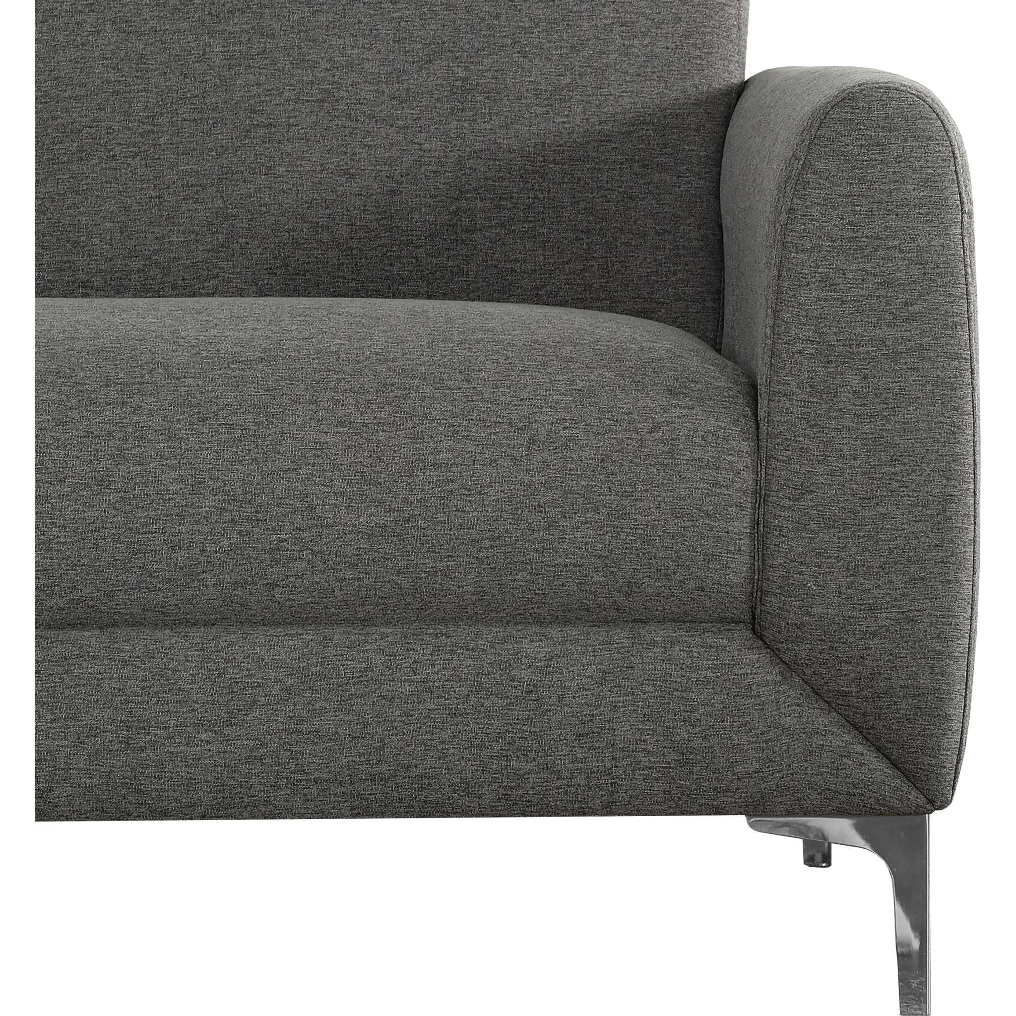 Betsey Sofa - Modern Stone Fabric Upholstered Living Room Couch for Small Spaces, Apartments & Cozy Homes