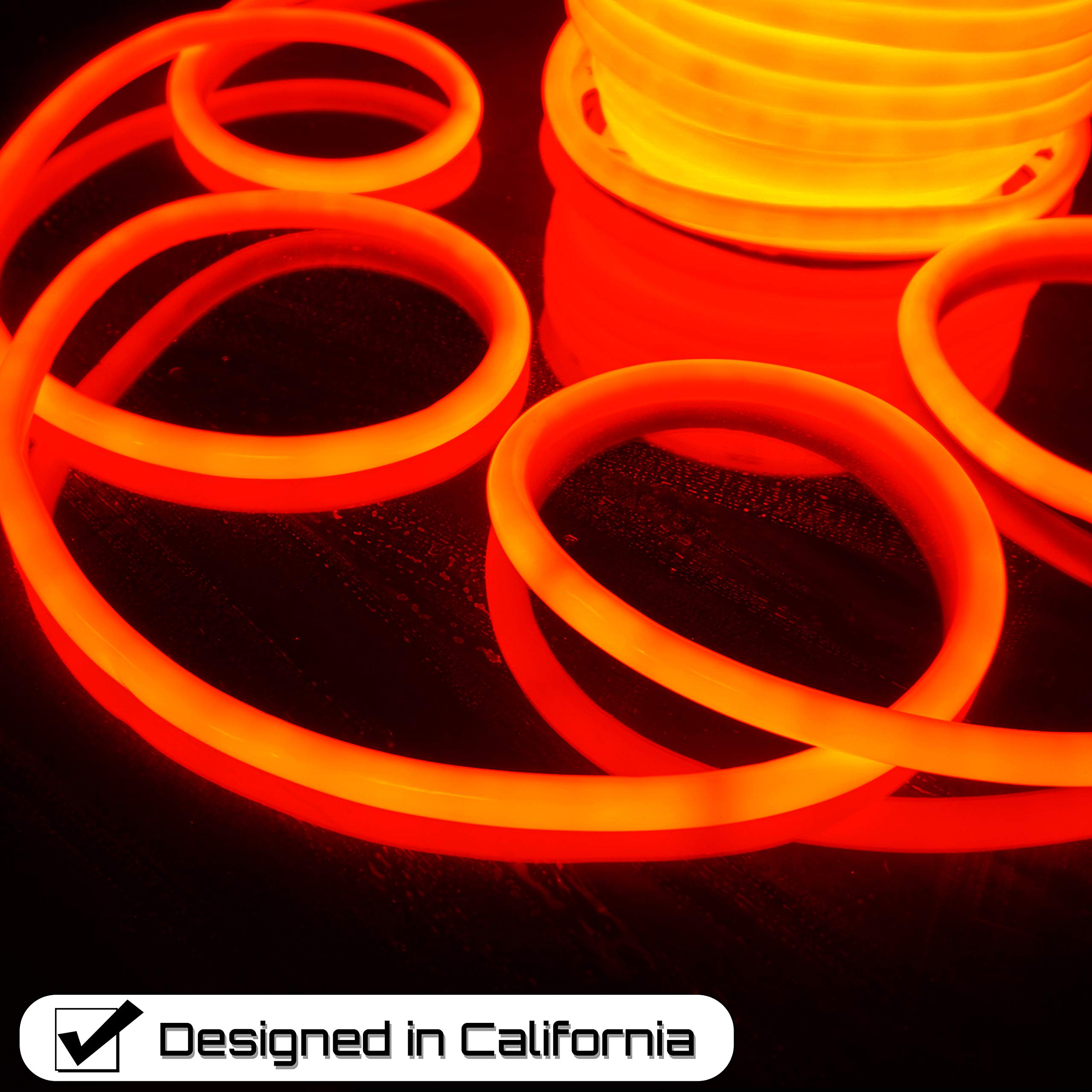 Russell LED Neon Rope Lights 100FT - Waterproof Flexible SMD Tube for Home & Party Decor