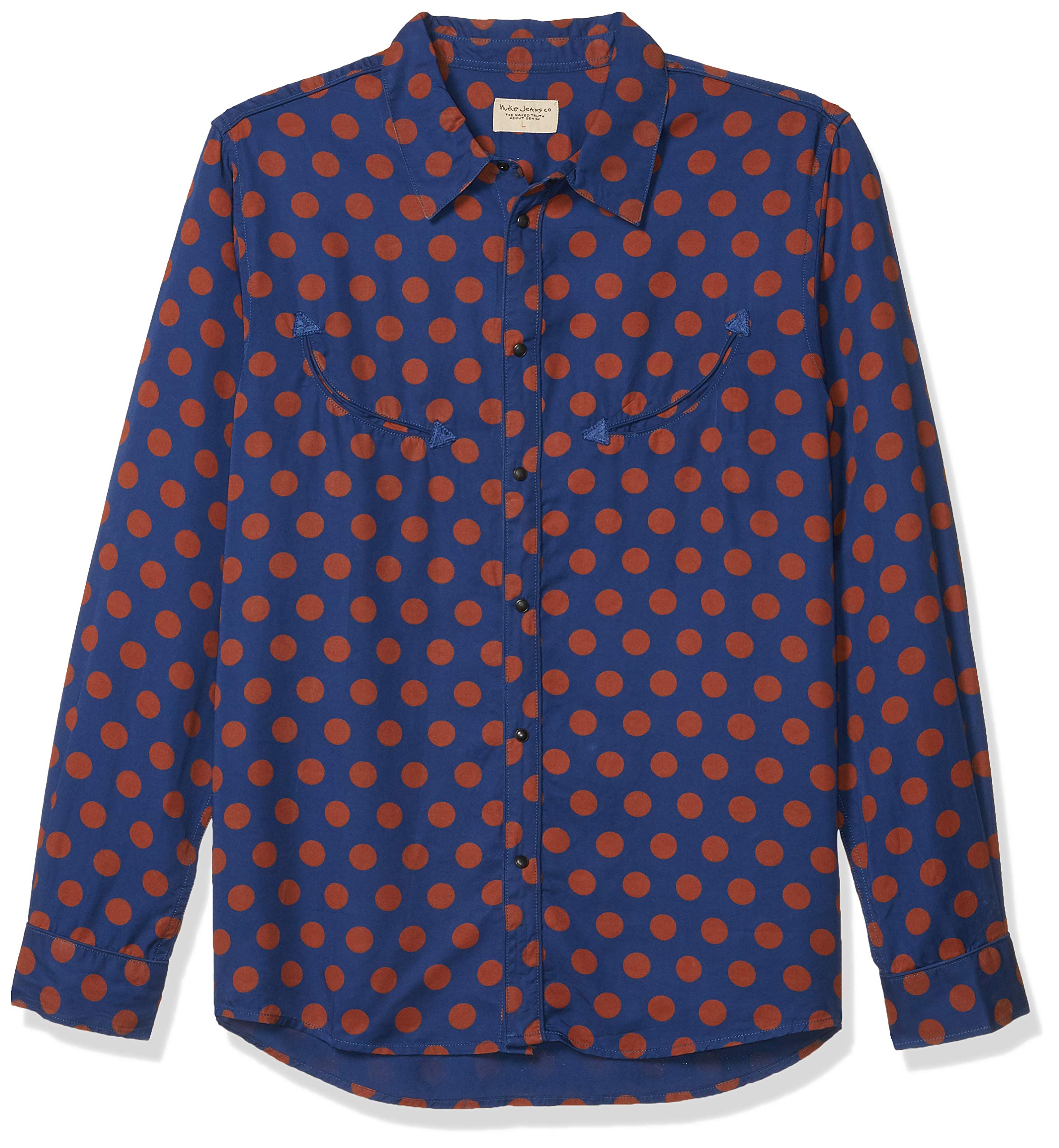 Nudie Jeans Men's Stellan Dots Slim Fit Stretch Denim Jeans - Comfortable & Stylish for Casual Wear, Office & Night Out