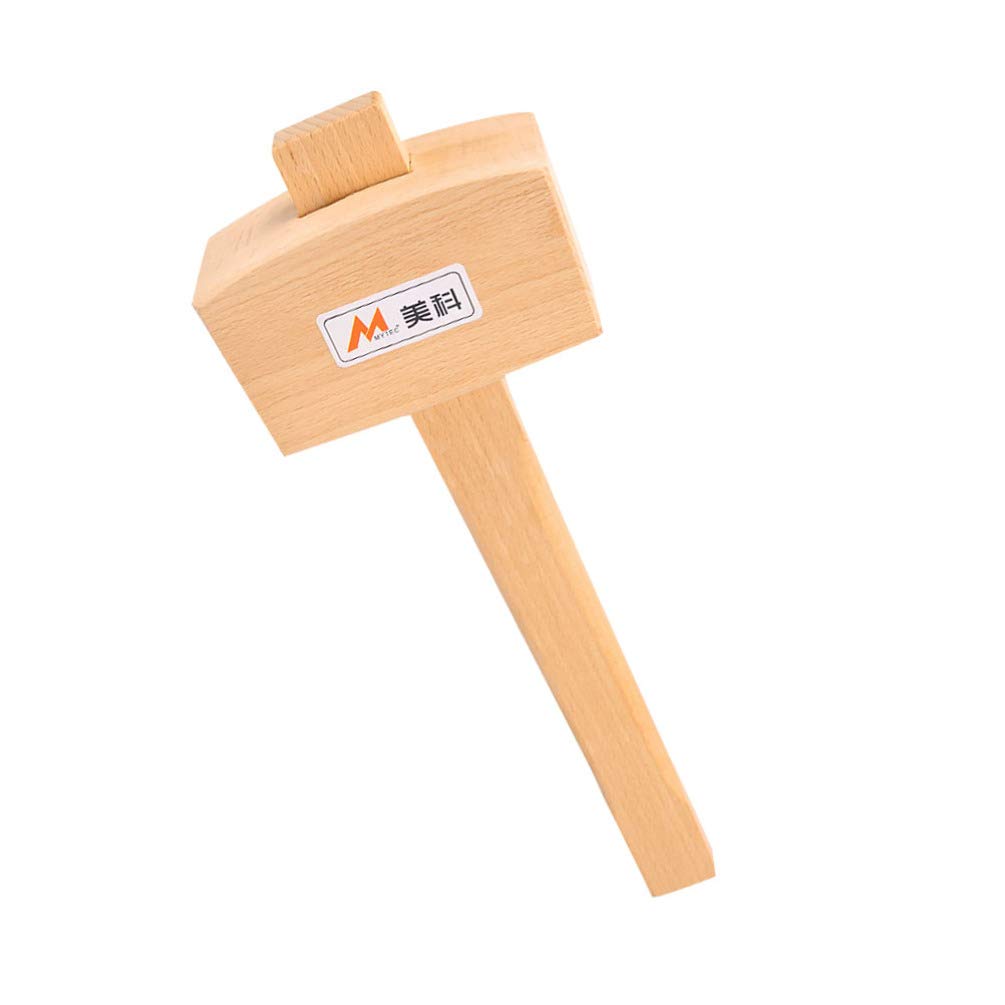 TEHAUX Mini Wooden Crab & Lobster Mallet - Natural Wood Seafood Shell Cracker Tool for Kids, DIY Crafts - Perfect for Crab Feasts, Cooking, and Educational Play