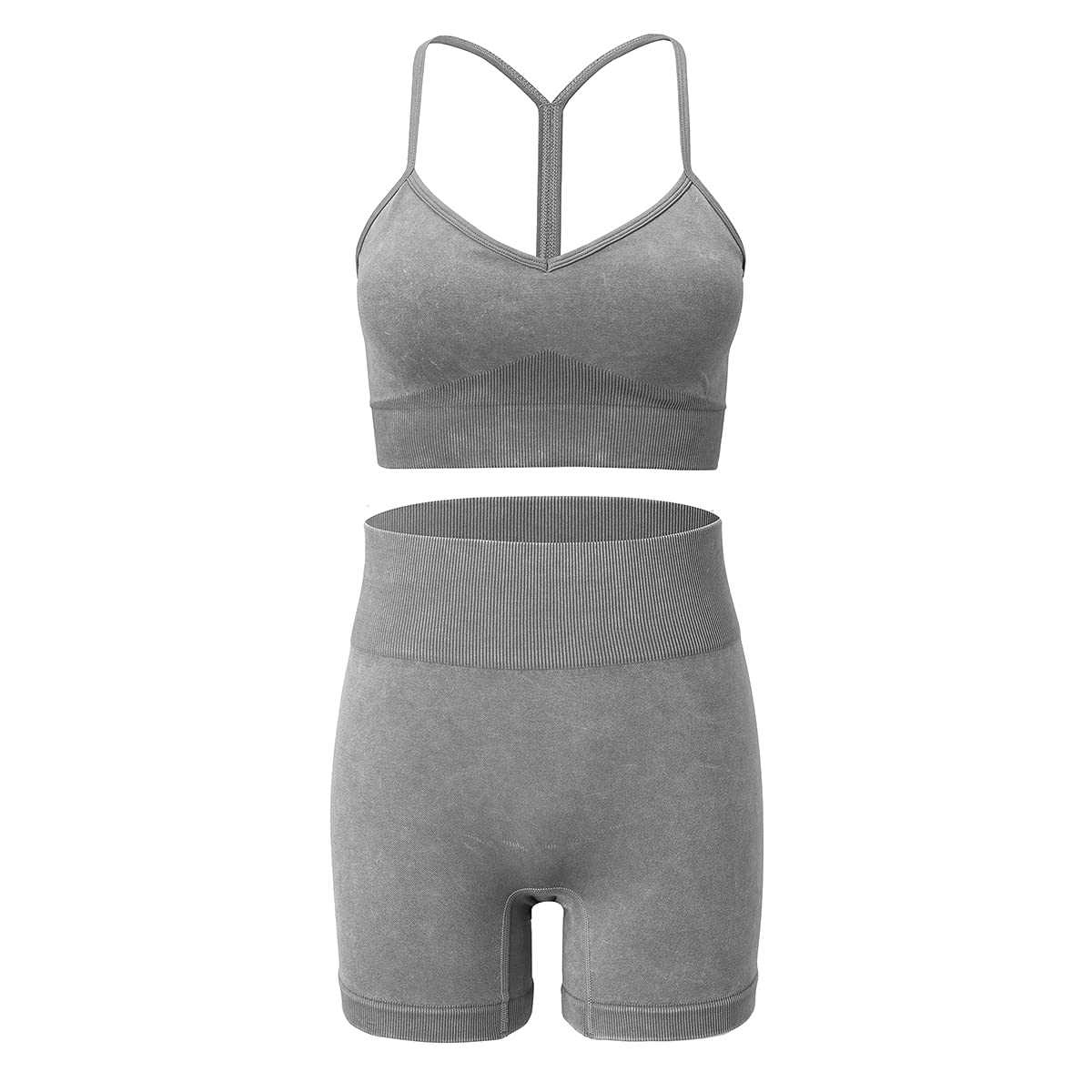 Women's 2-Piece Workout Set - High Waisted Yoga Leggings & Sports Bra Crop Top - Gym Clothes for Yoga, Running & Fitness Training