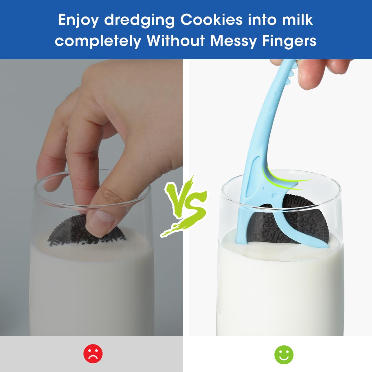 **Aieve Cookie Dunker for Oreo & Milk - Upgraded Anti-Floating Design | Perfect for Kids Snack Time, School Lunch & Family Dessert Fun**