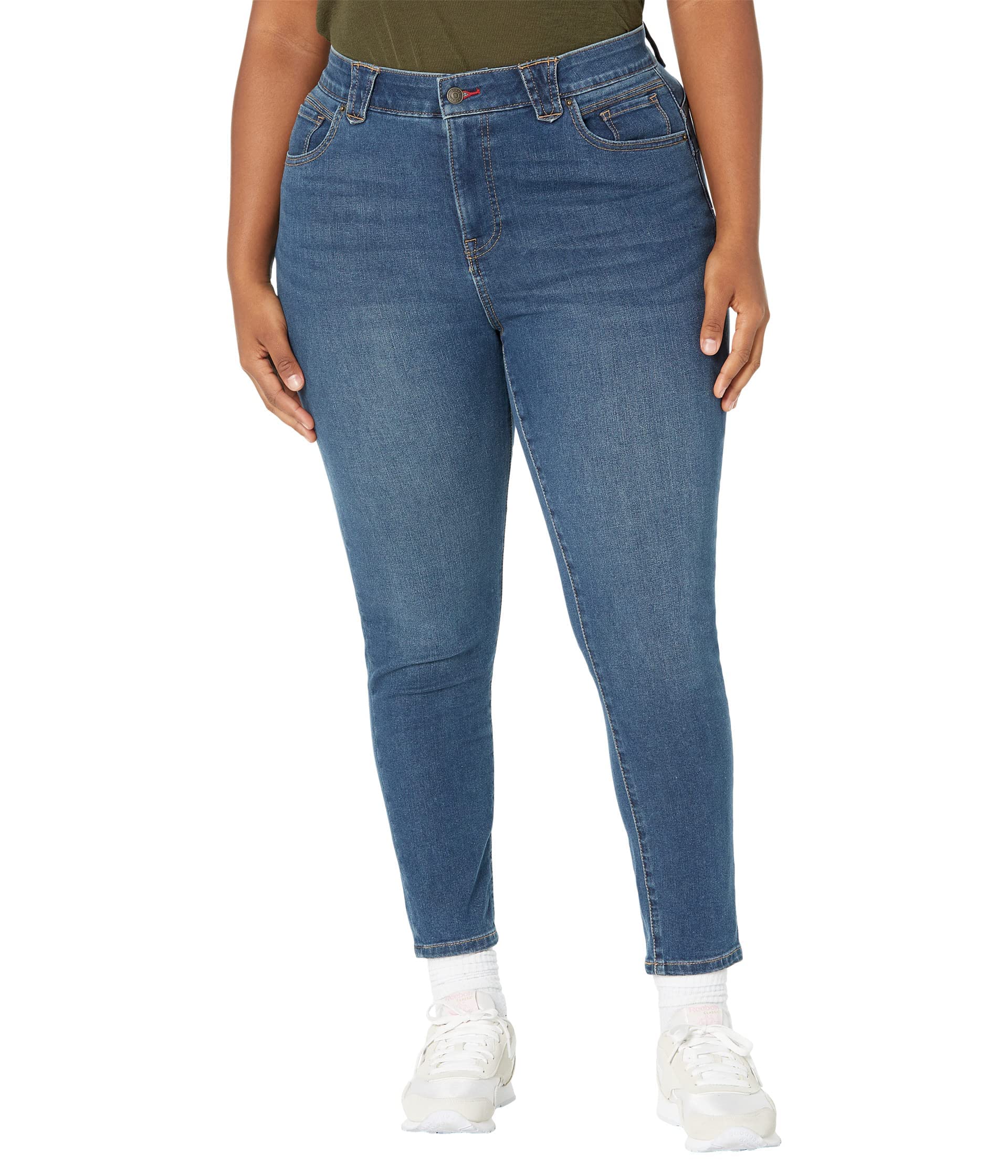 Tommy Hilfiger Women's Plus Size Waverly Skinny Jeans - Light House Wash | Stretch Denim, Comfort Fit for Curvy Women | Perfect for Casual Outings, Work & Date Nights