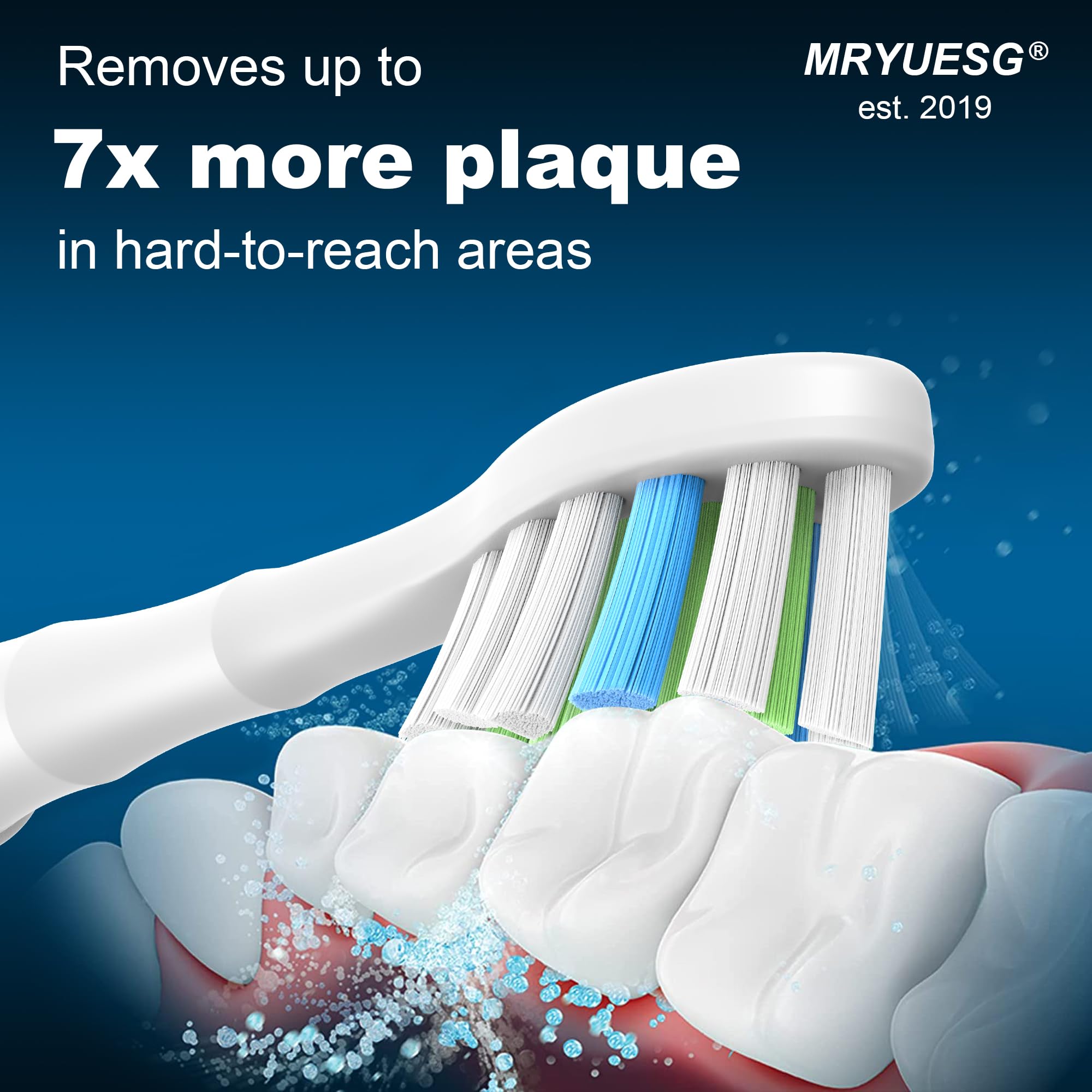 Philips Sonicare Replacement Toothbrush Heads - Compatible with Snap-on Electric Toothbrushes, Soft Bristles for Gentle Cleaning - Perfect for Travel, Home & Daily Oral Care