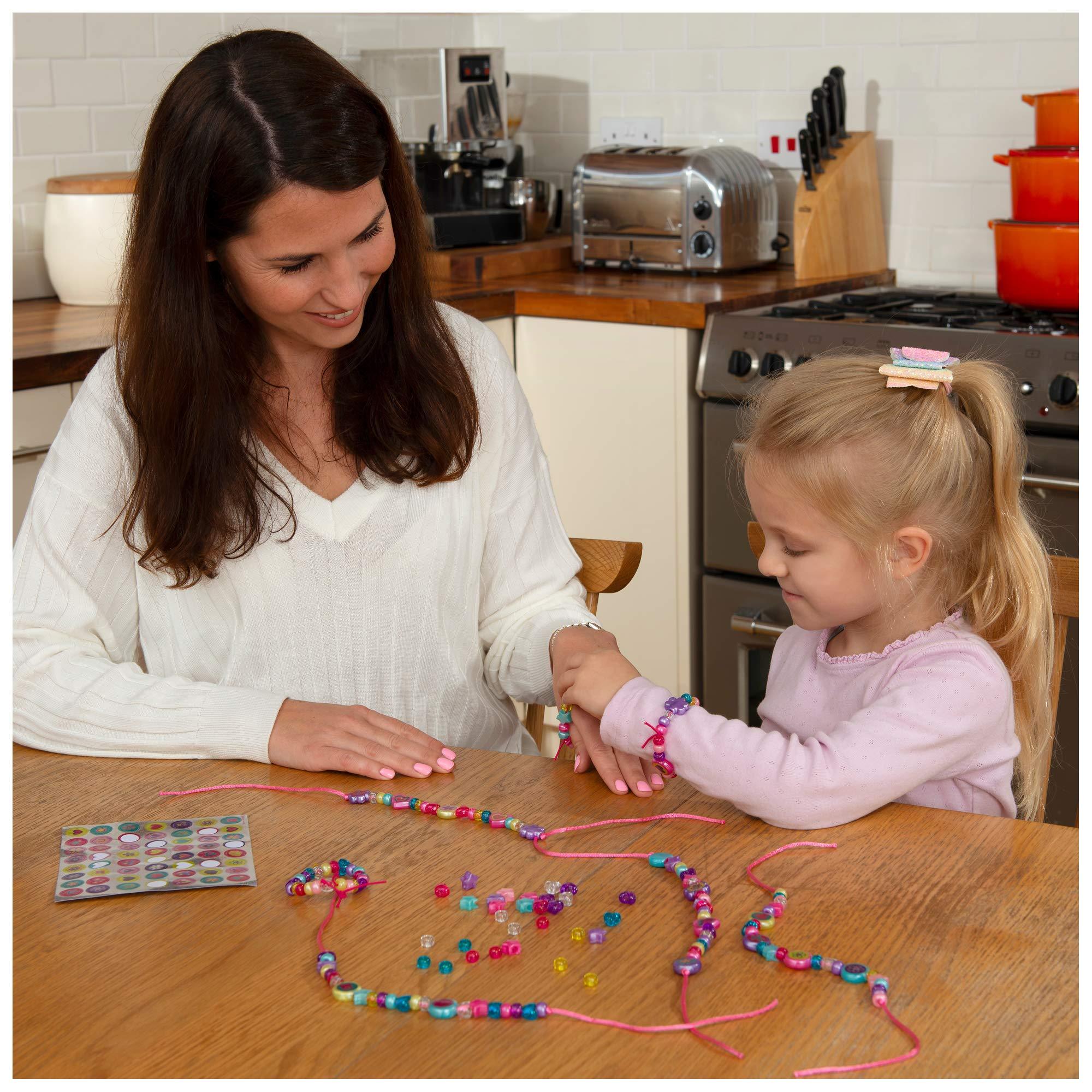 Galt Sparkle Jewelry Craft Kit for Kids - DIY Bead Making Set with 2000+ Beads & Accessories - Perfect for Birthday Gifts, Party Favors & Creative Play