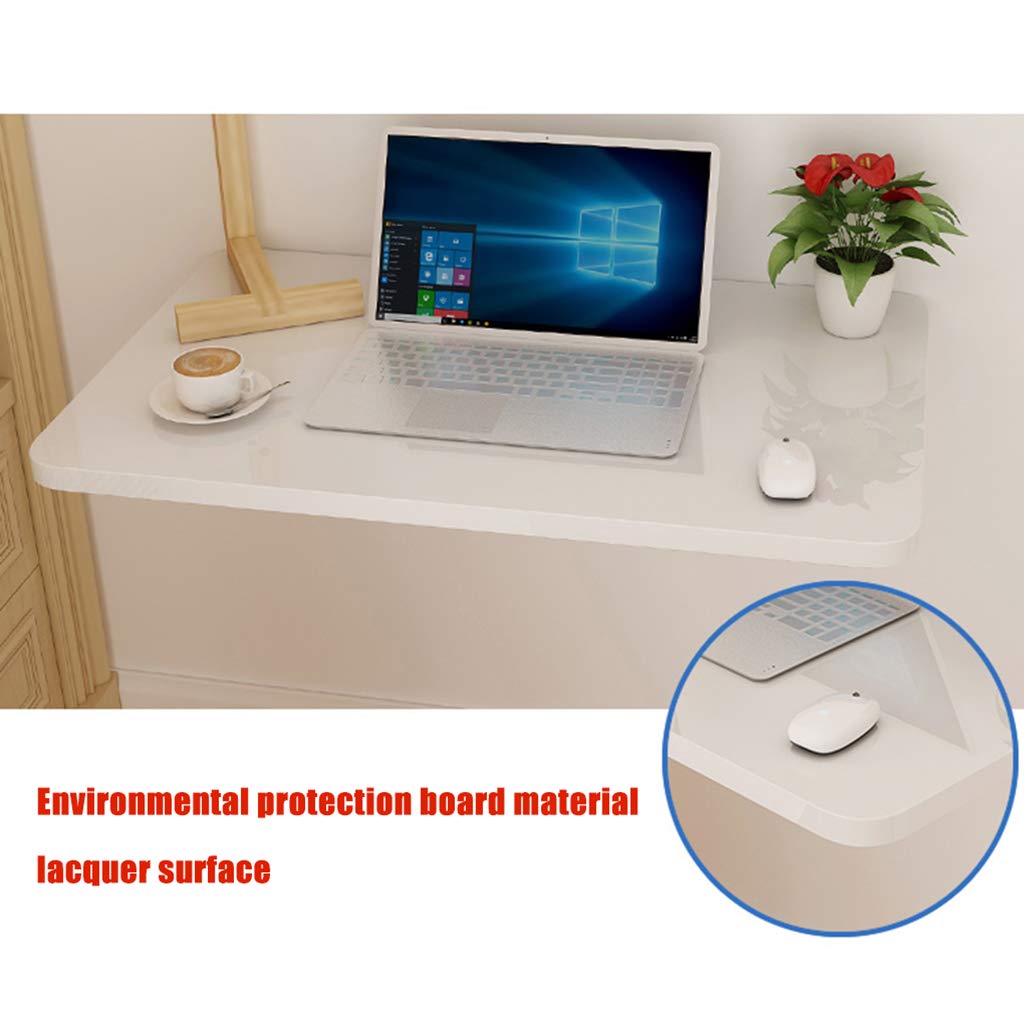 Foldable Wall-Mounted Workspace Organizer - Multi-Functional Wooden Desk for Kitchen, Dining & Home Office | Space-Saving Computer Laptop Table for Small Apartments & Compact Living Spaces
