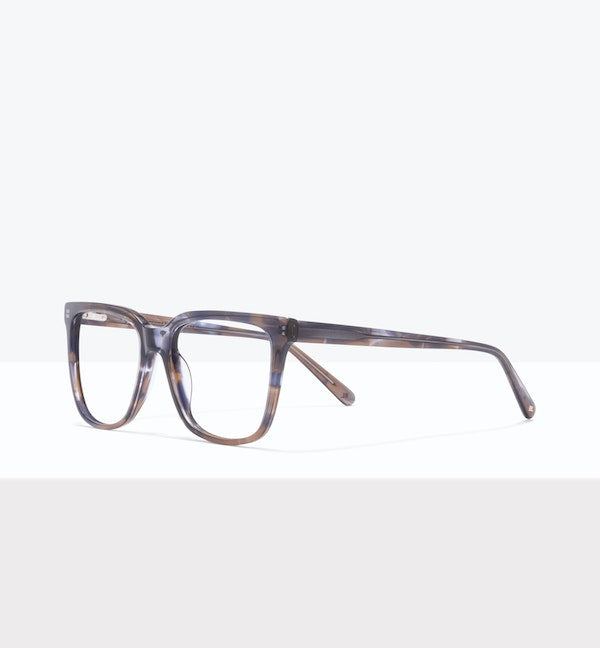 Stylish Oasis Eyeglasses for Men & Women - Lightweight Blue Light Blocking Glasses for Computer, Reading & Gaming - Trendy Prescription Eyewear Frames with UV Protection
