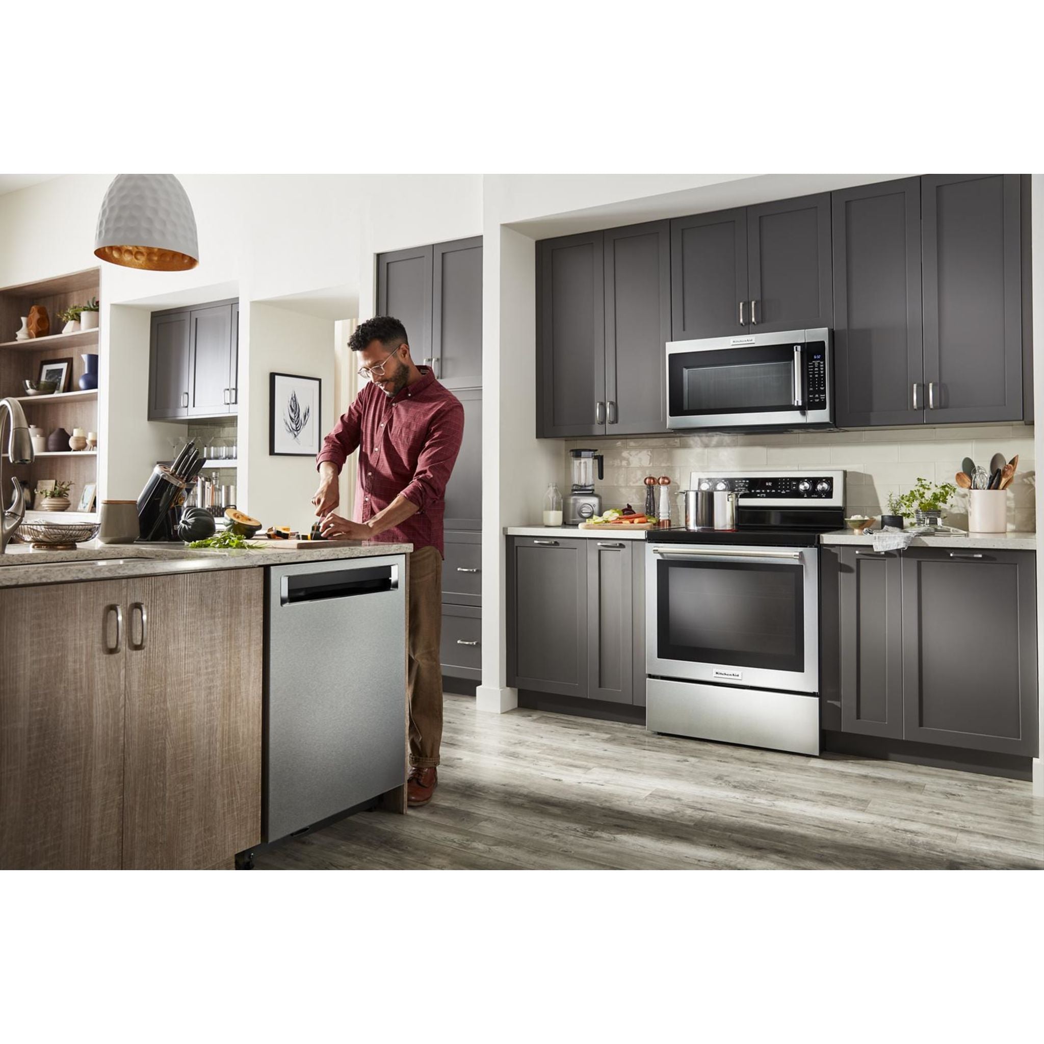 KitchenAid KDPM804KPS 24-Inch Built-In Dishwasher with Stainless Steel Tub - Quiet Operation, Energy Star Certified - Perfect for Modern Kitchens and Busy Households