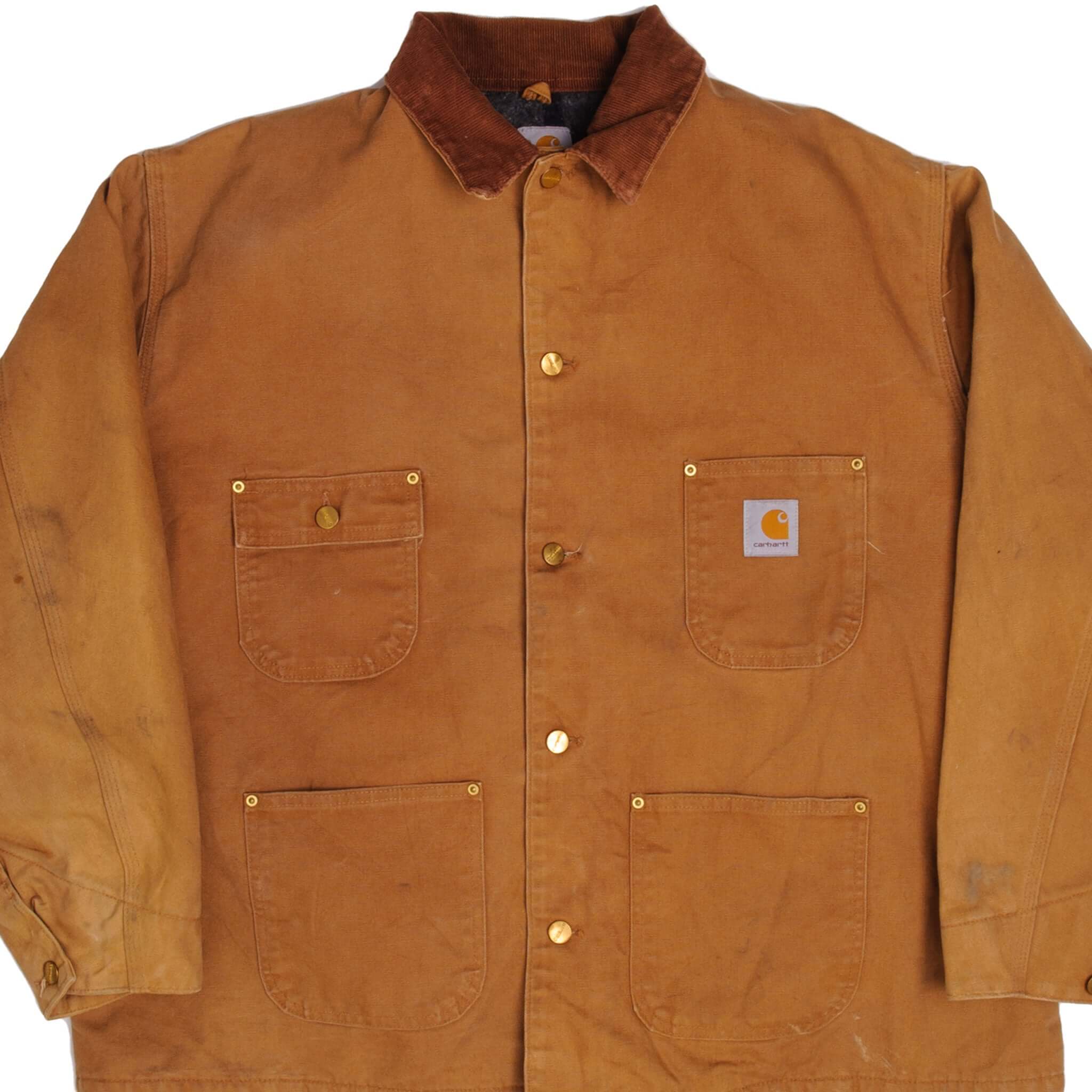 Vintage Carhartt Michigan Chore Jacket 1990s - Size 54R - Made in USA - Durable Workwear for Outdoor Activities & Casual Style