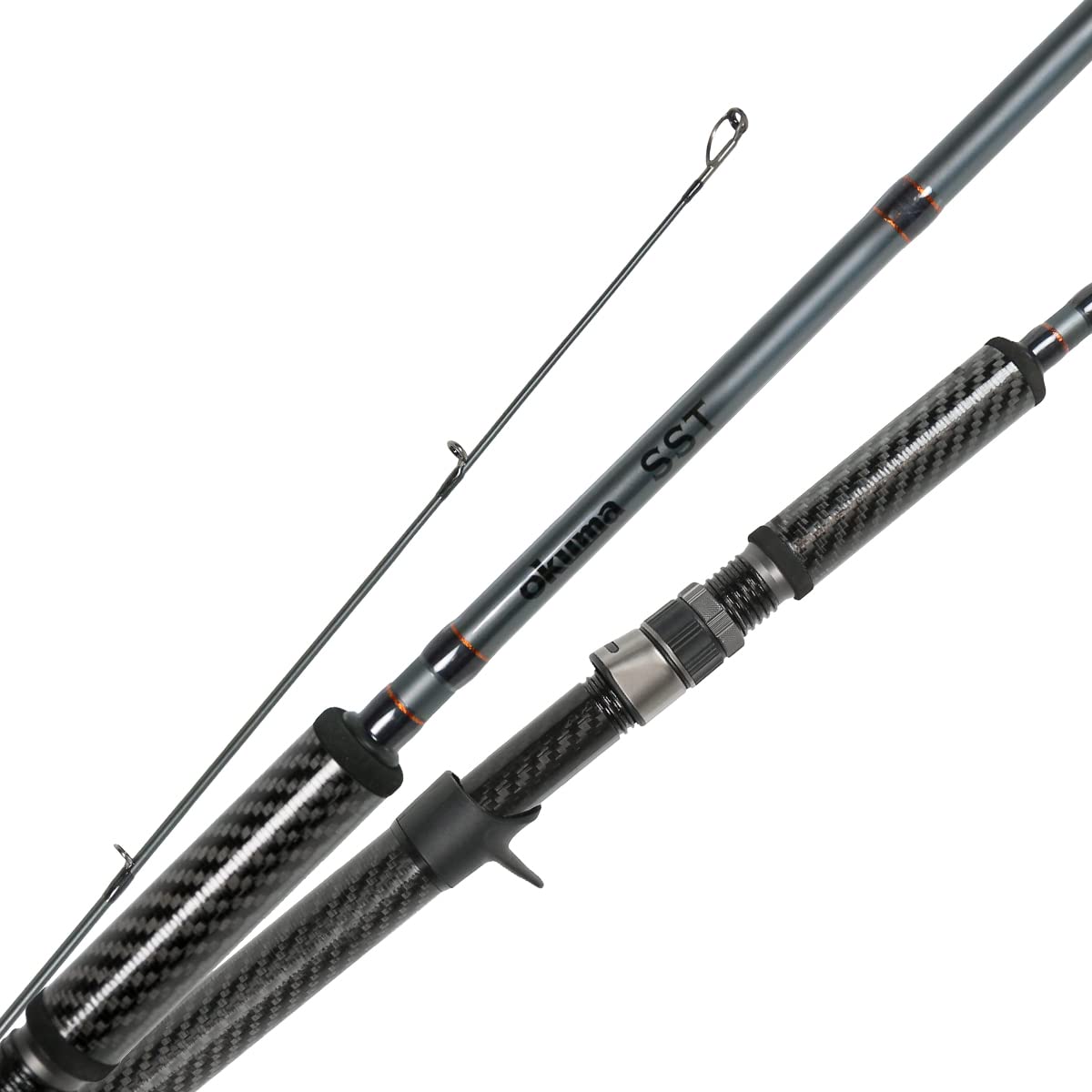 Okuma SST A Series Carbon Grip 30/40 Ton Carbon Blank Lightweight Fishing Rod - Saltwater & Freshwater Fishing for Bass, Trout & Salmon
