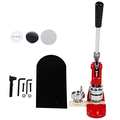 EVTSCAN 75mm Badge Making Machine with 500 Buttons - DIY Tinplate Button Maker Kit, Aluminum Alloy Badge Punch Pin Press for Custom Pins & Insignias | Perfect for Crafting, Events, Fundraisers & Personalized Gifts