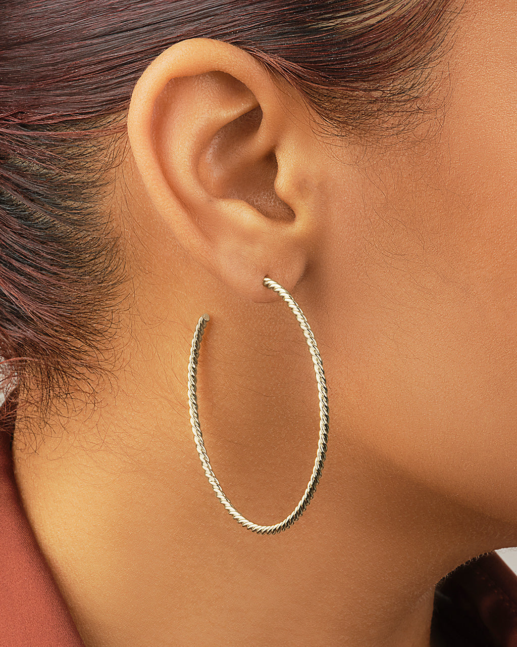 Trendy Rope Twist Hoop Earrings for Women - Gold & Silver Dangle Drop Hoops - Perfect for Casual, Party & Wedding Jewelry