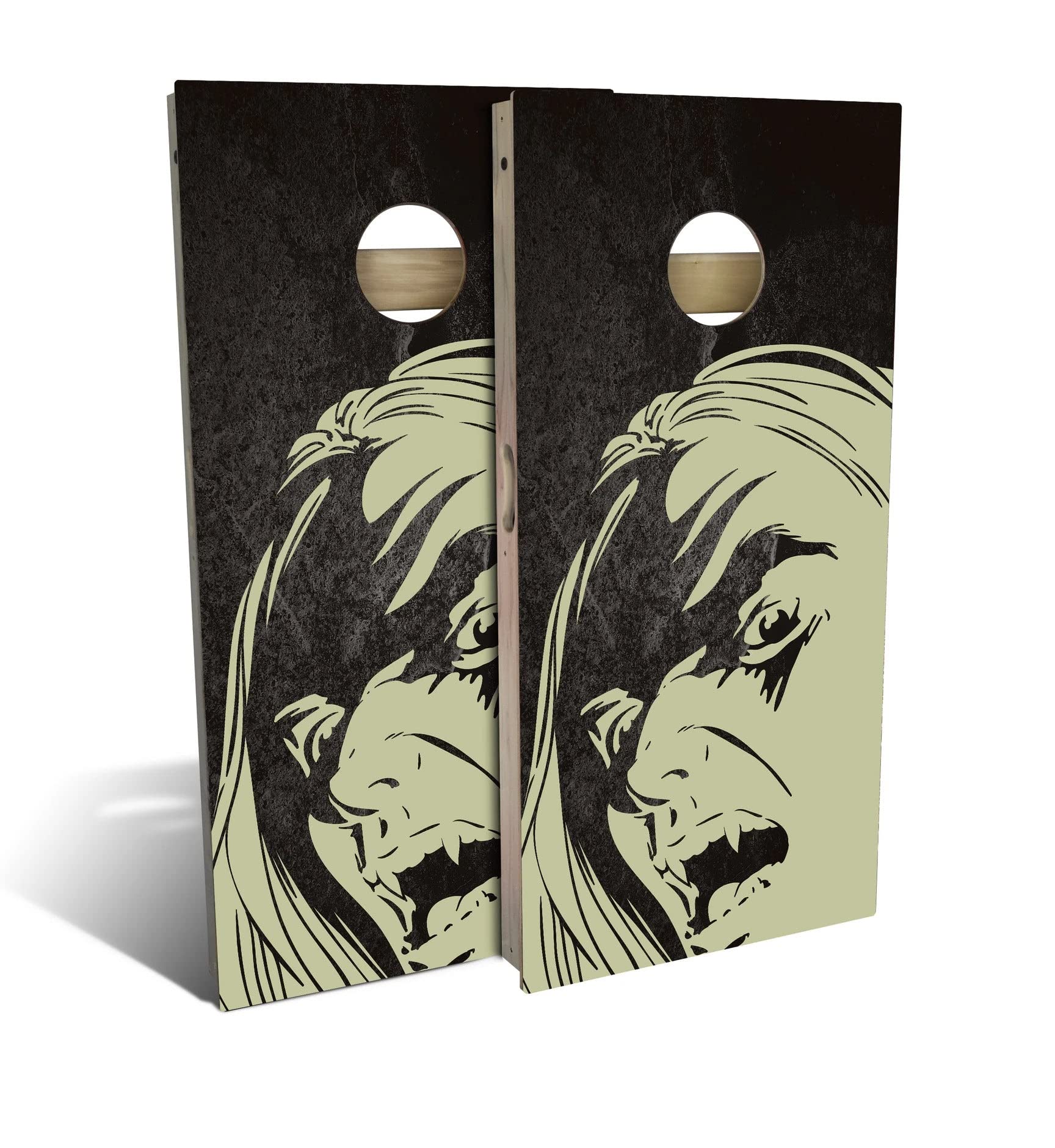 Skip's Garage Dracula Cornhole Board Set - Customizable Size & Accessories - Includes 2 Boards & 8 Bags - Perfect for Halloween Parties, Tailgating & Backyard Games