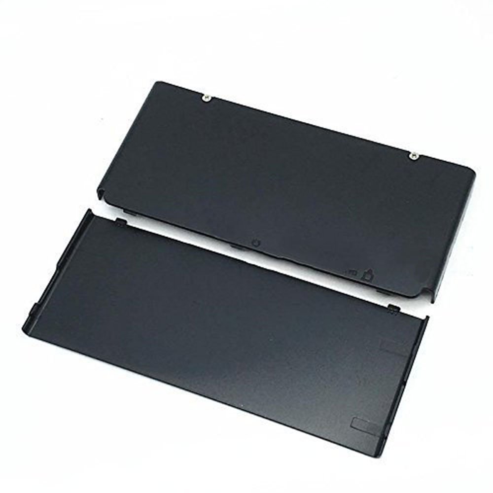 Original Nintendo New 3DS 2015 Version Replacement Faceplate & Battery Cover - Black Shell Case for Upper & Back Housing - Perfect for Gaming Protection & Customization