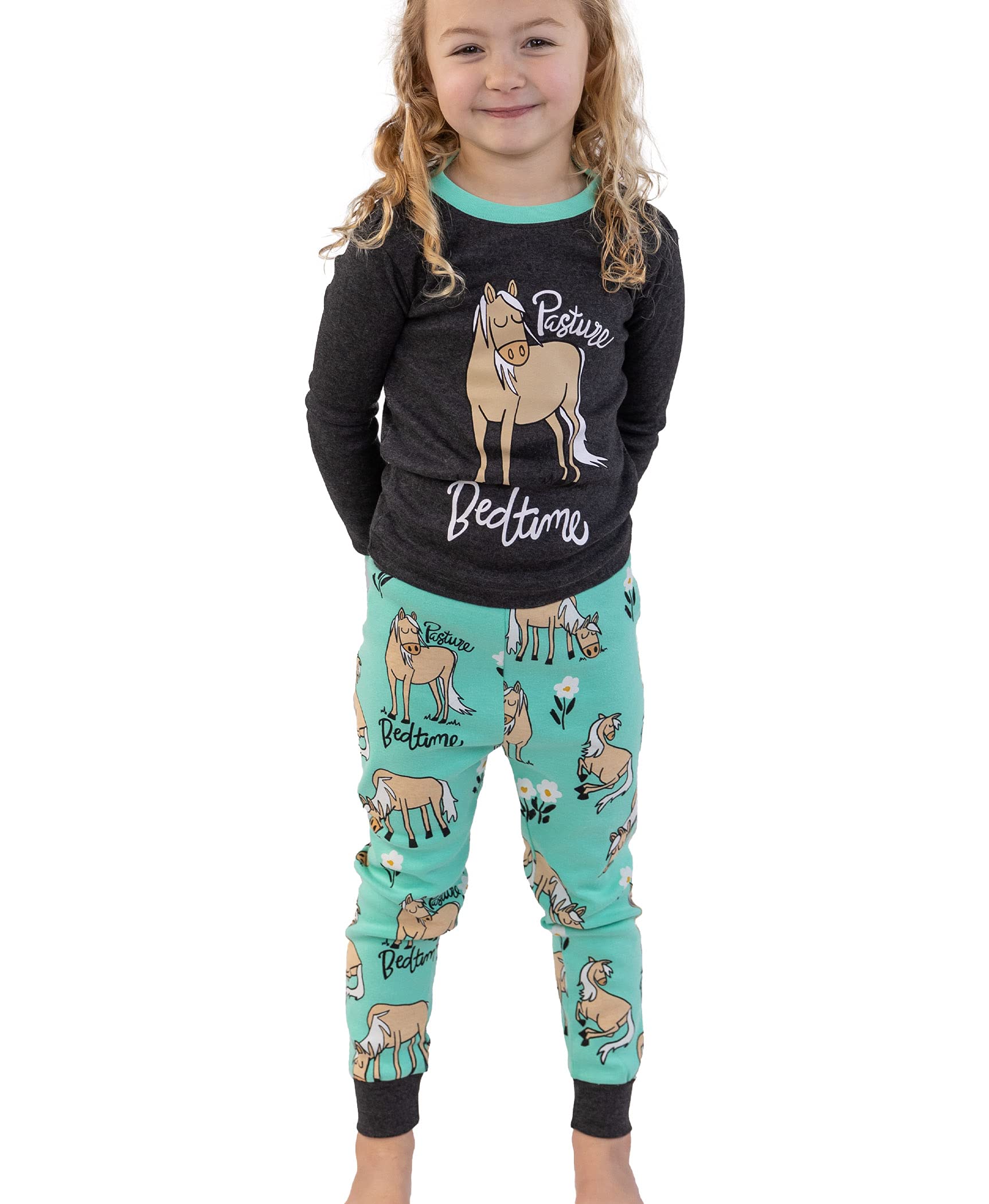 Lazy One Warm Long-Sleeve Pajama Sets for Girls and Boys - Funny & Cozy Kids' Sleepwear | Perfect for Winter Nights, Christmas Gifts, and Family Matching Pajamas