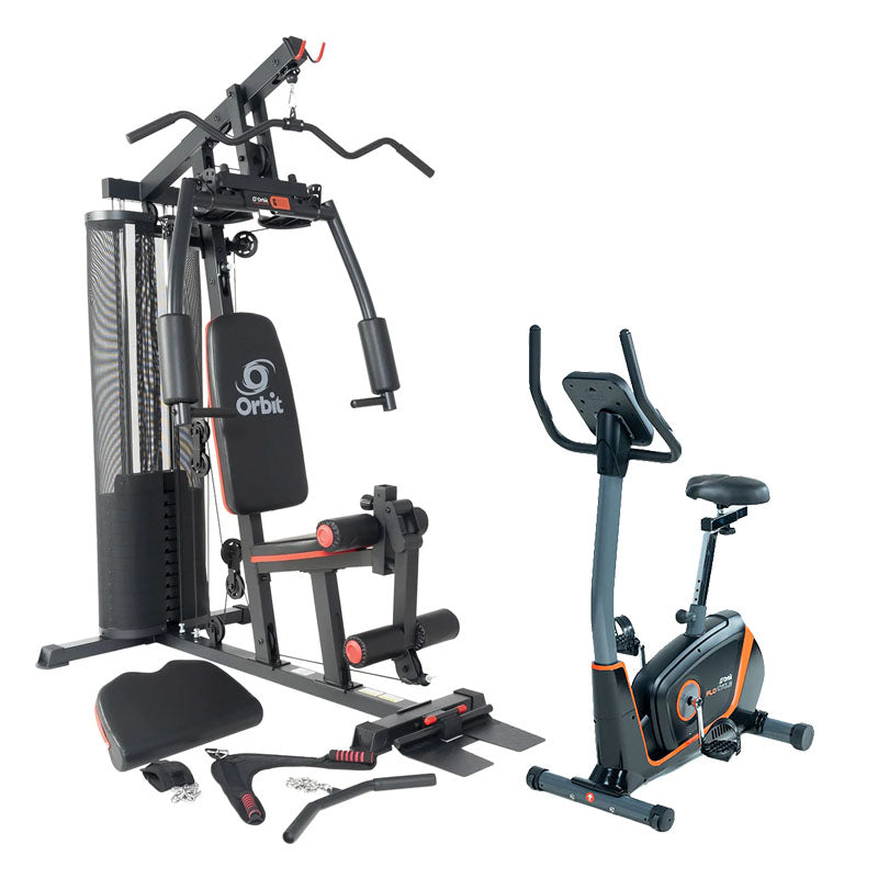 G600 Home Gym with Upright Programmable Exercise Bike with Bluetooth - Perfect for Home Workouts, Cardio Training & Fitness Enthusiasts