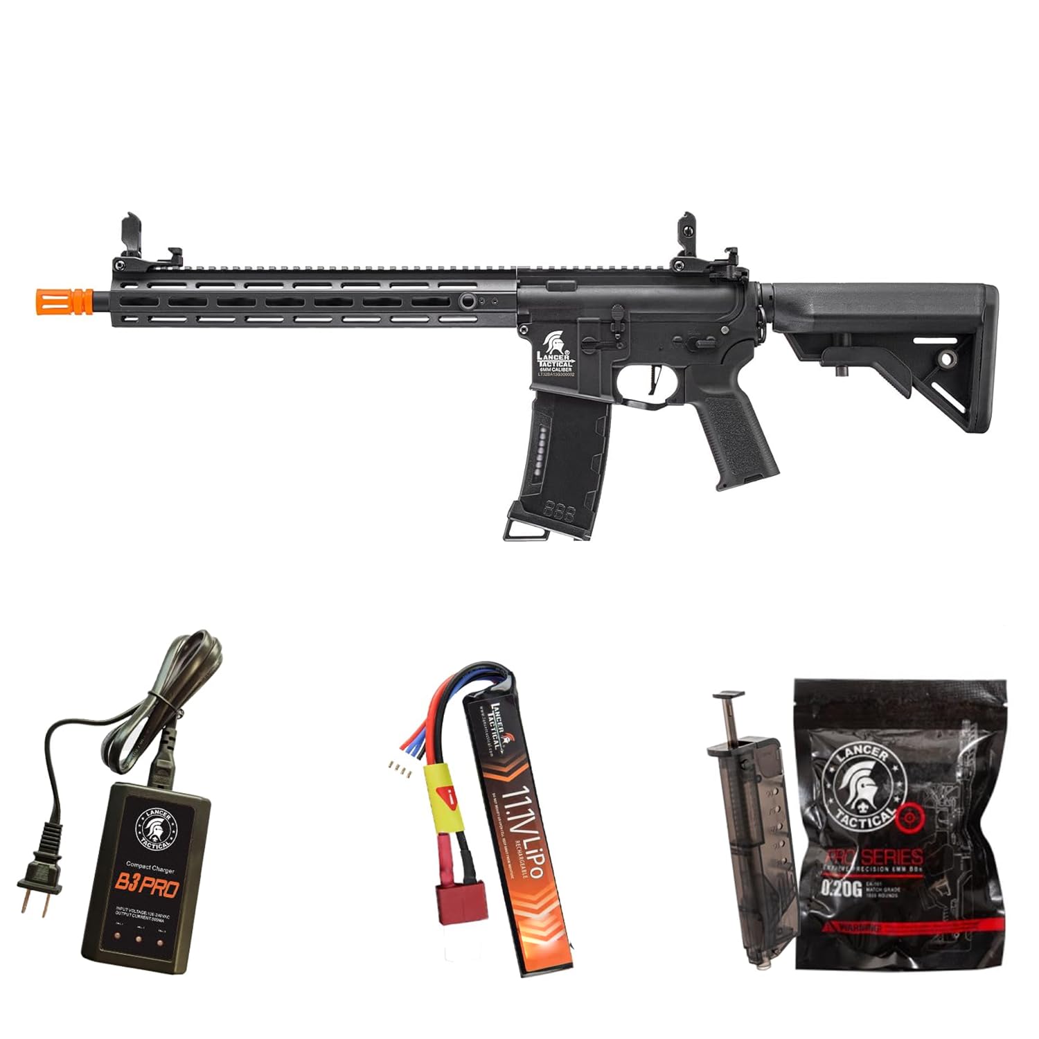 Lancer Tactical Gen 3 Programmable Trigger Hellion M4 Airsoft Rifle - 13
