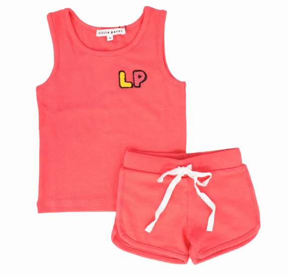Little Parni Baby Tank Top Set for Boys & Girls (12M-3Y) - Soft Cotton Summer Outfit for Playdates, Beach & Casual Wear