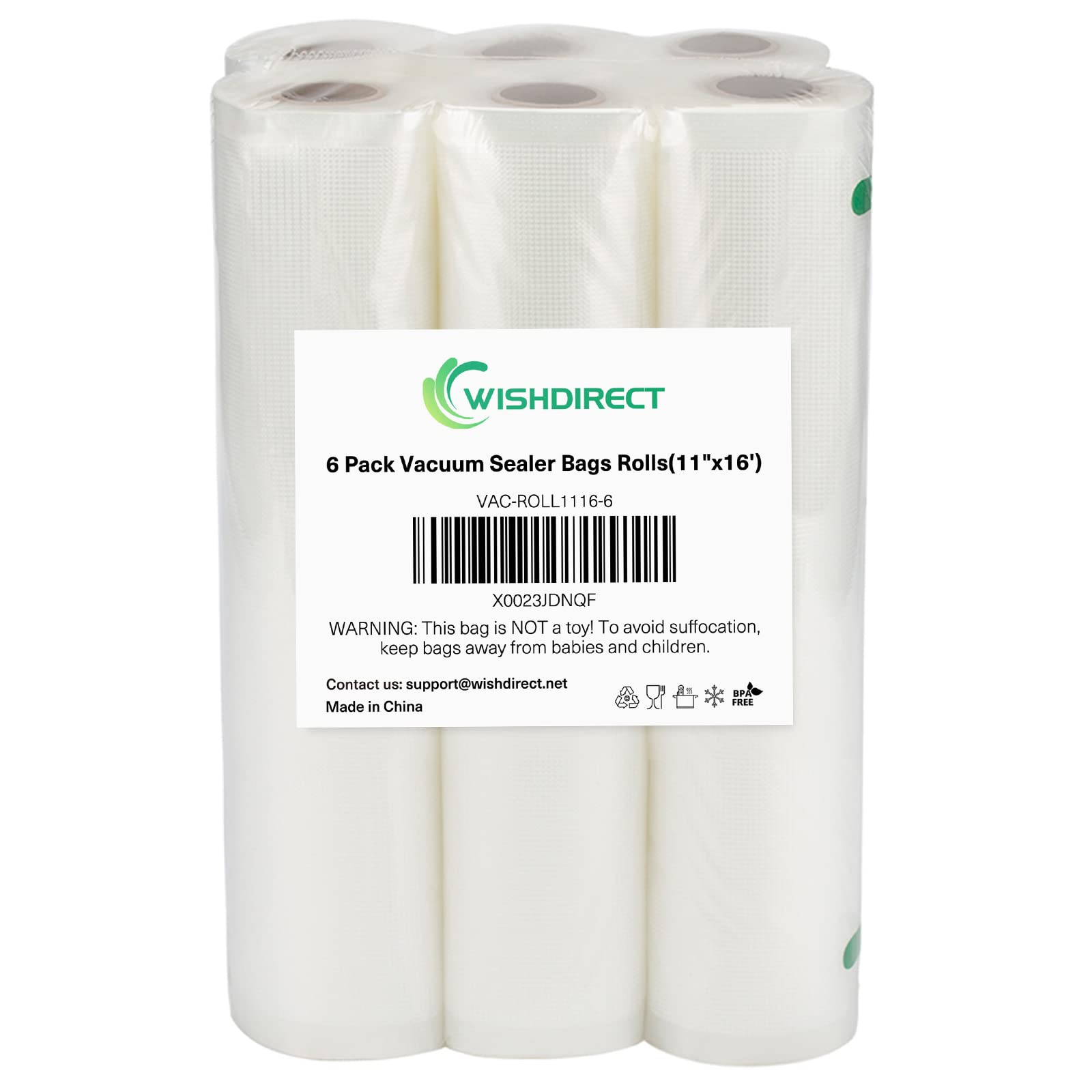 Vacuum Sealer Bags Rolls (6 Rolls) - 11