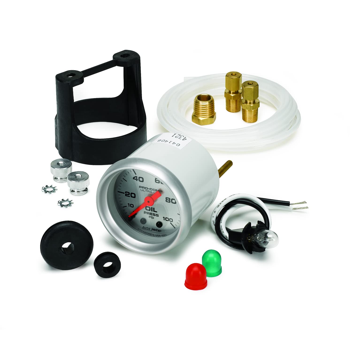 Auto Meter 4321 Ultra-Lite Mechanical Oil Pressure Gauge - 2-5/16