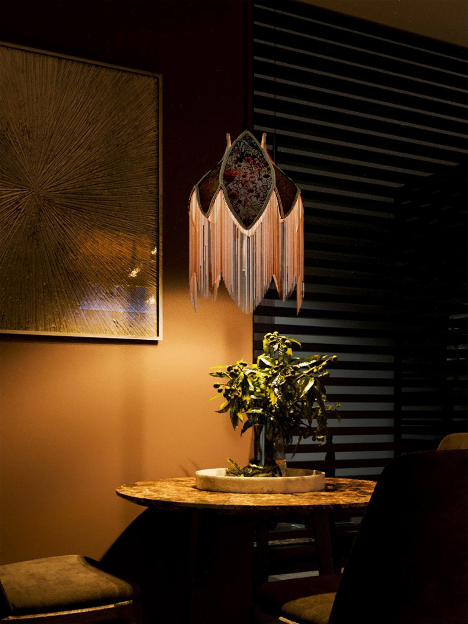 Stylish Bette Fringed Pendant Lamp - Modern Boho Chandelier for Dining Room, Bedroom & Living Room Lighting Decor