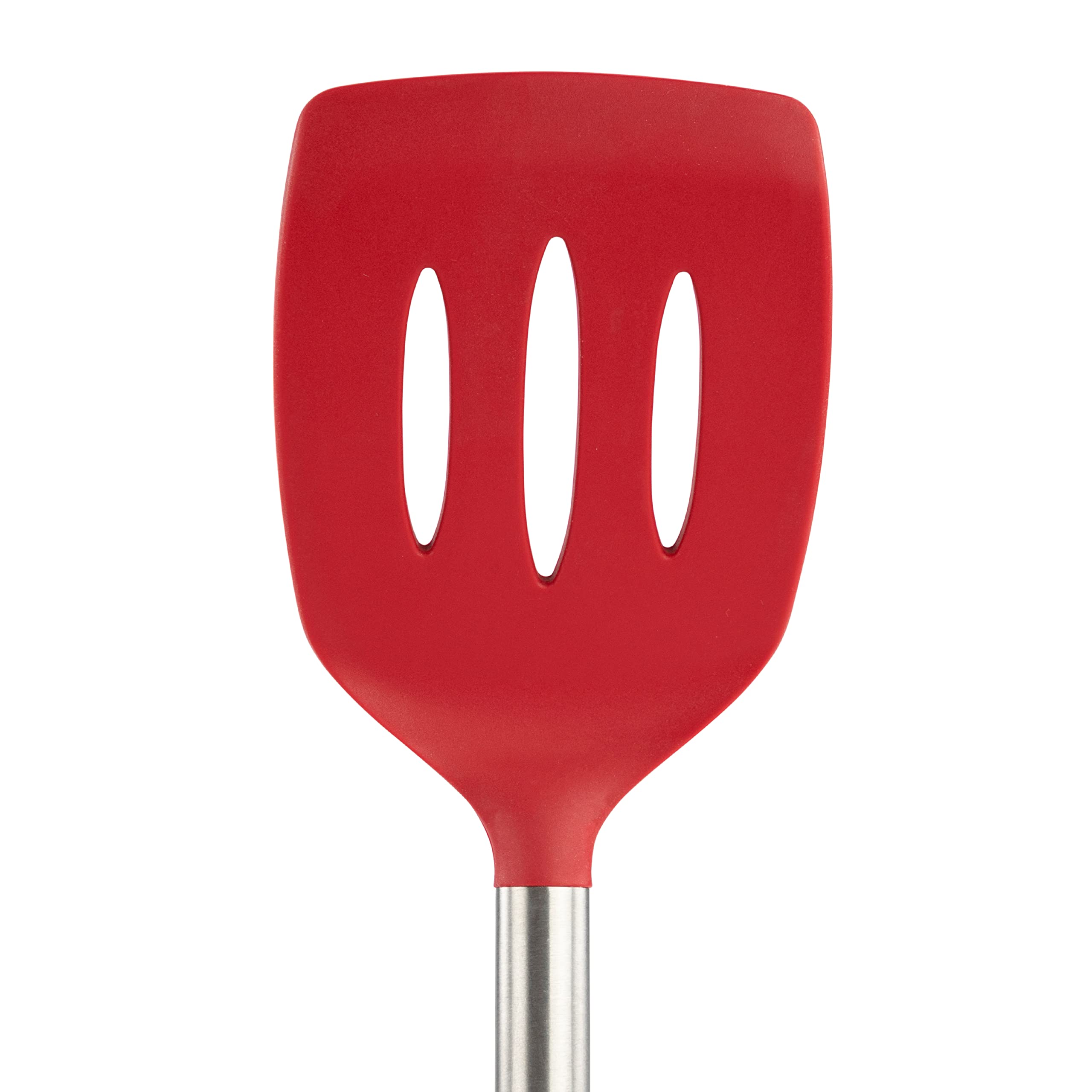 Tovolo 6-Piece Silicone Utensil Set for Cooking, Baking & Meal Prep - Heat-Resistant Kitchen Tools - Cayenne Red - Perfect for Non-Stick Pans, Mixing Bowls & Everyday Cooking