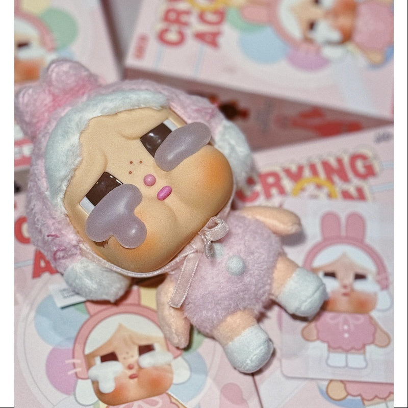 Crybaby Crying Again Series Vinyl Face Plush Doll - I'll Give You All My Love Kawaii Collectible | Perfect for Anime Fans, Bedroom Decor & Emotional Support Gifts