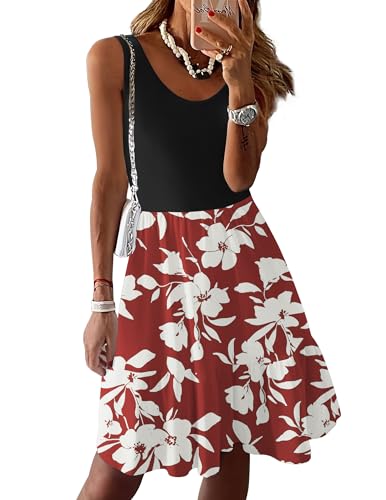 Burgundy White Floral