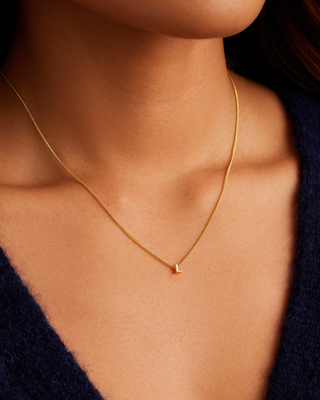 Wilder Mini Alphabet Necklace - Personalized Initial Pendant Jewelry for Women | Perfect Gift for Birthday, Anniversary & Everyday Wear