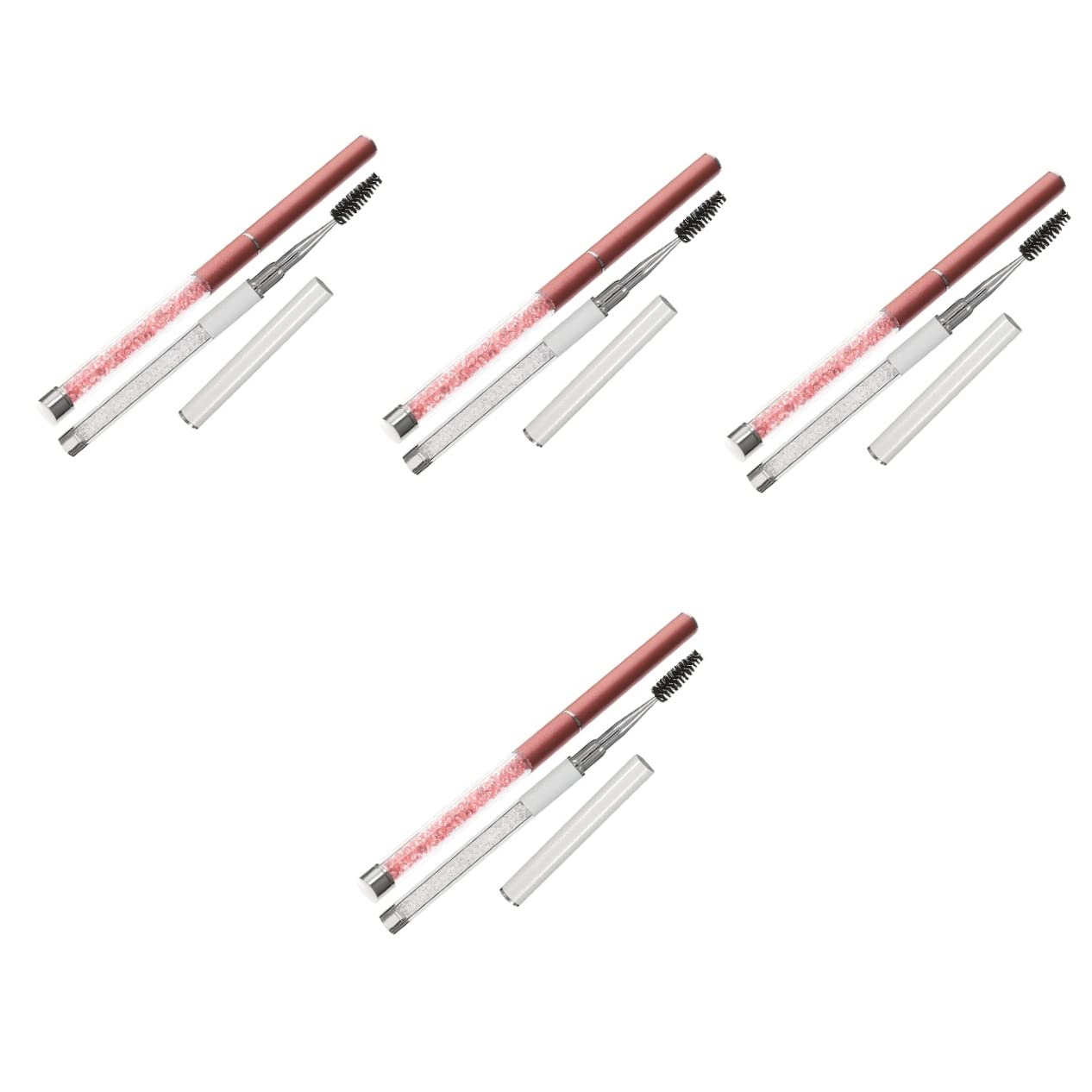 Minkissy 8-Piece Eyelash Extension Brush Set - Lengthening Mascara Wand, Spoolie Brush for Eyebrows & Eyelashes - Perfect for Professional Makeup Artists & DIY Lash Extensions at Home