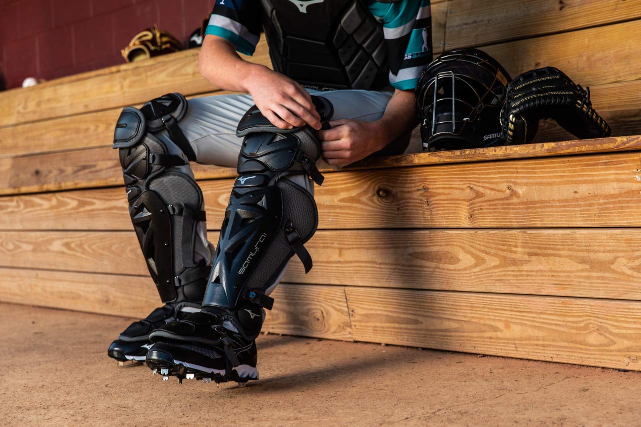Mizuno Adult Samurai Baseball Catcher's Gear Set - Complete Protective Equipment for Baseball & Softball Players | Perfect for Training, Games & Competitive Play