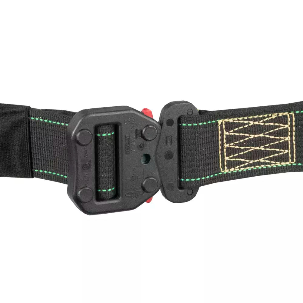 Arc Flash Full Body Harness DE 1D with QC Chest & Leg Straps - Heavy Duty Electrical Safety Gear for Utility Workers & Industrial Protection