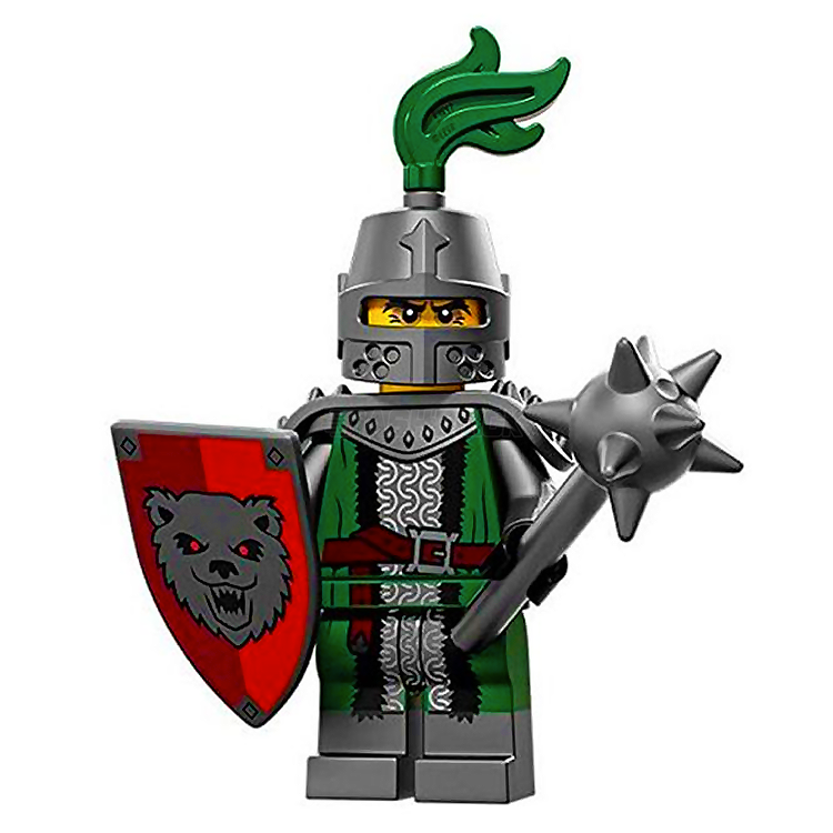LEGO Collectible Minifigures Series 15 Frightening Knight (3/16) - Rare Limited Edition Halloween Toy for Display & Collection