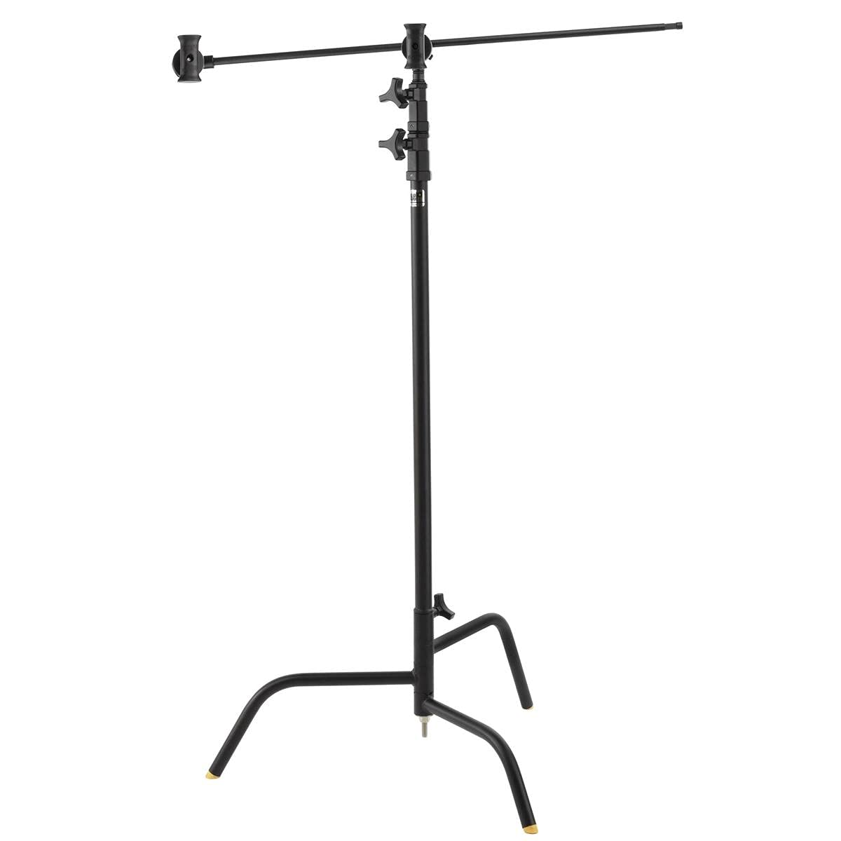 Lowel 40-Inch C-Stand Turtle Base Kit with 2.5-Inch Grip Head & 40-Inch Grip Arm - Heavy Duty Black Photography Stand for Studio Lighting, Video Production, and Film Equipment Support